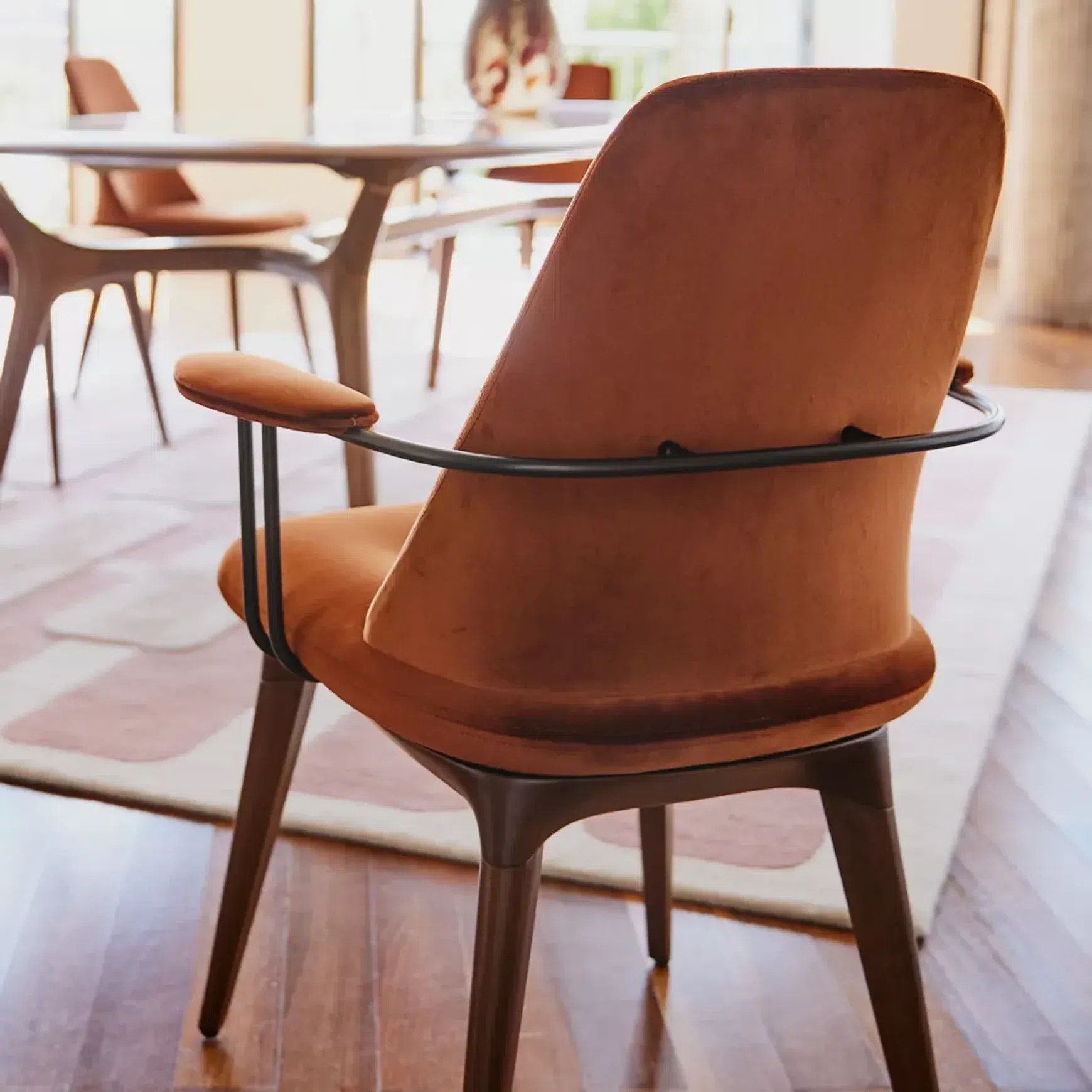 Winch Swivel Dining Chair
