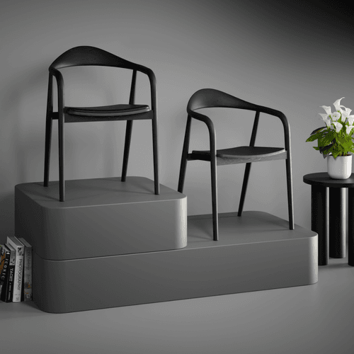 Arki Armchair - Black Ash