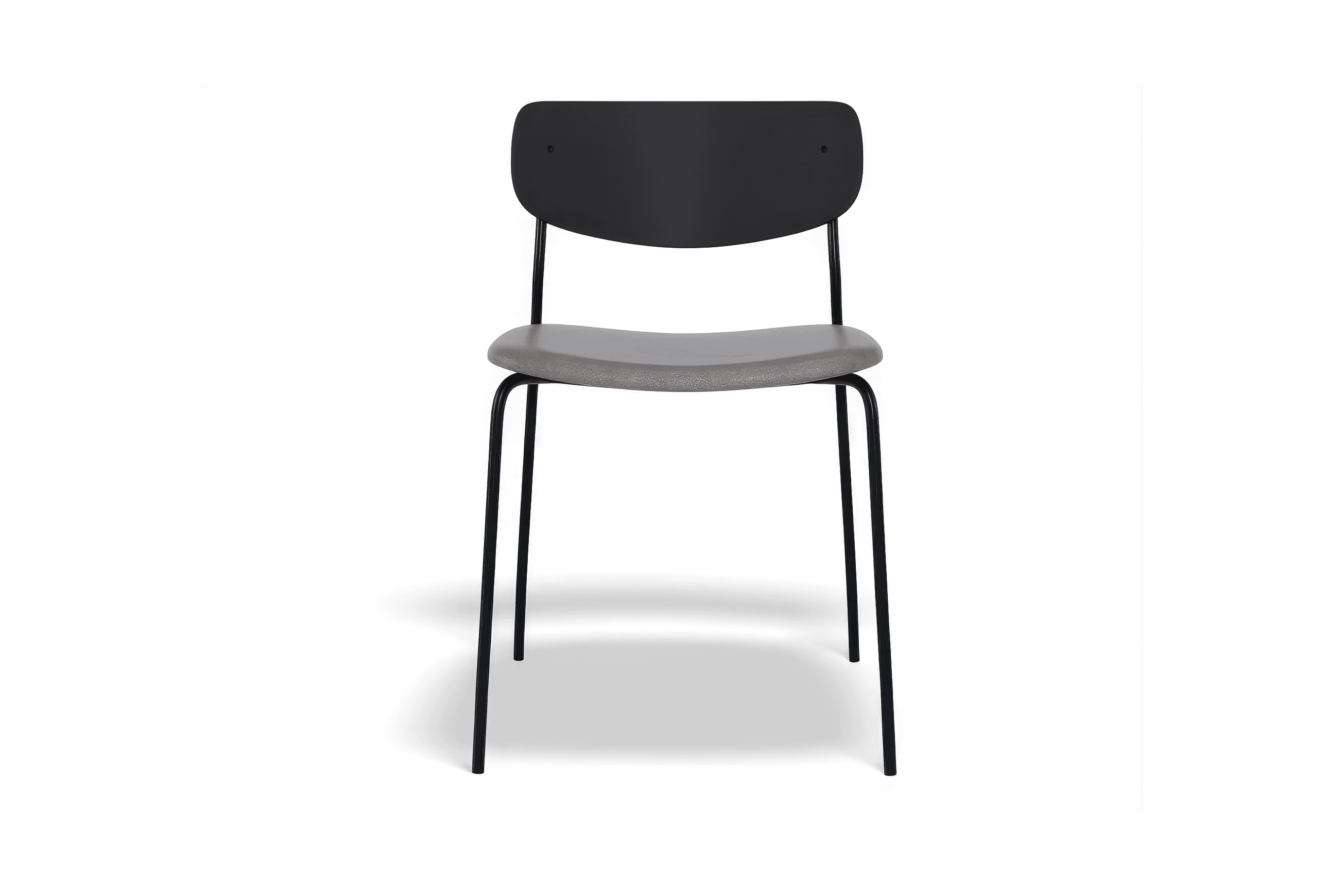 Rylie Chair - Padded Seat with Black Backrest