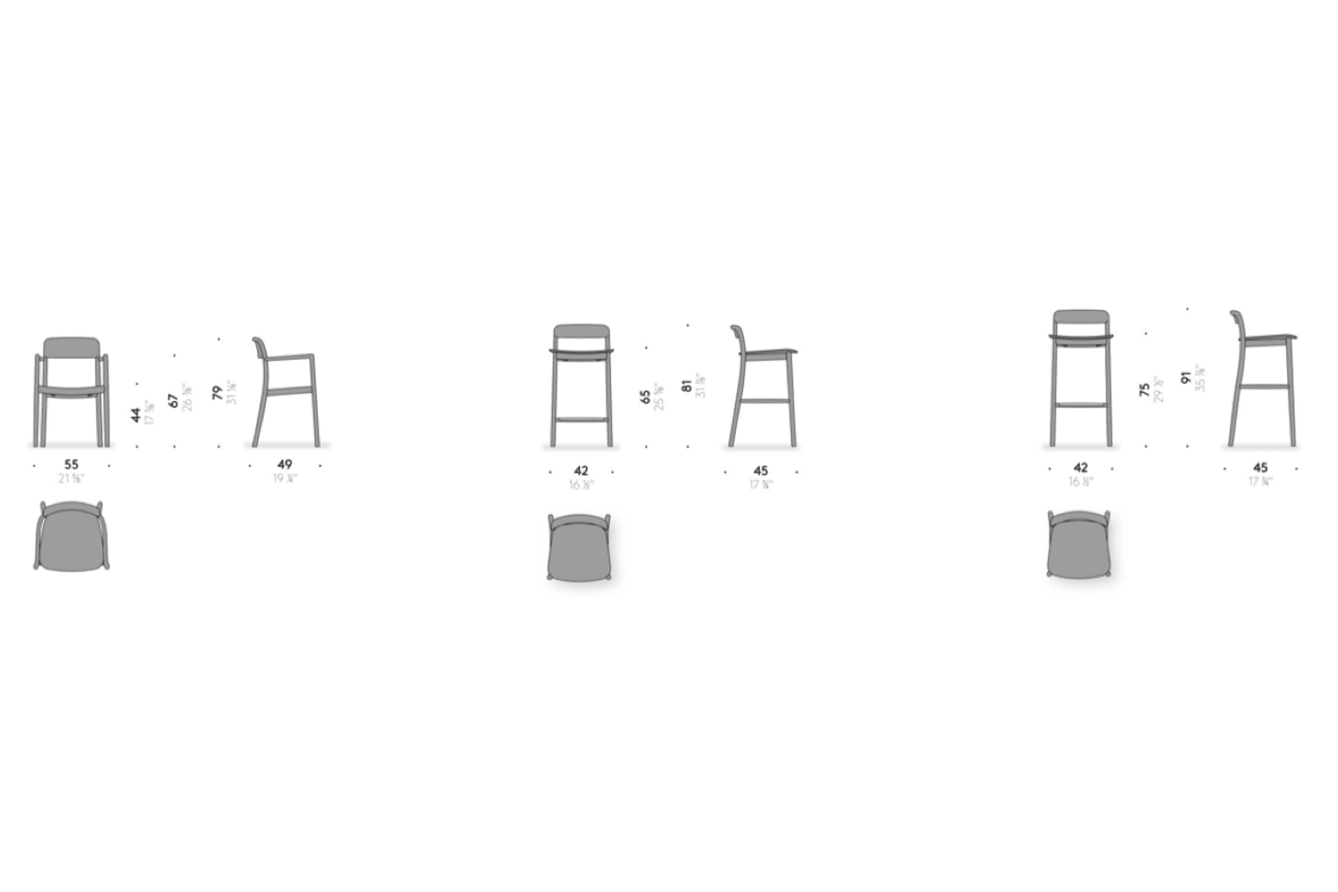 Villetta Dining Chair & Bar Stool by DePadova