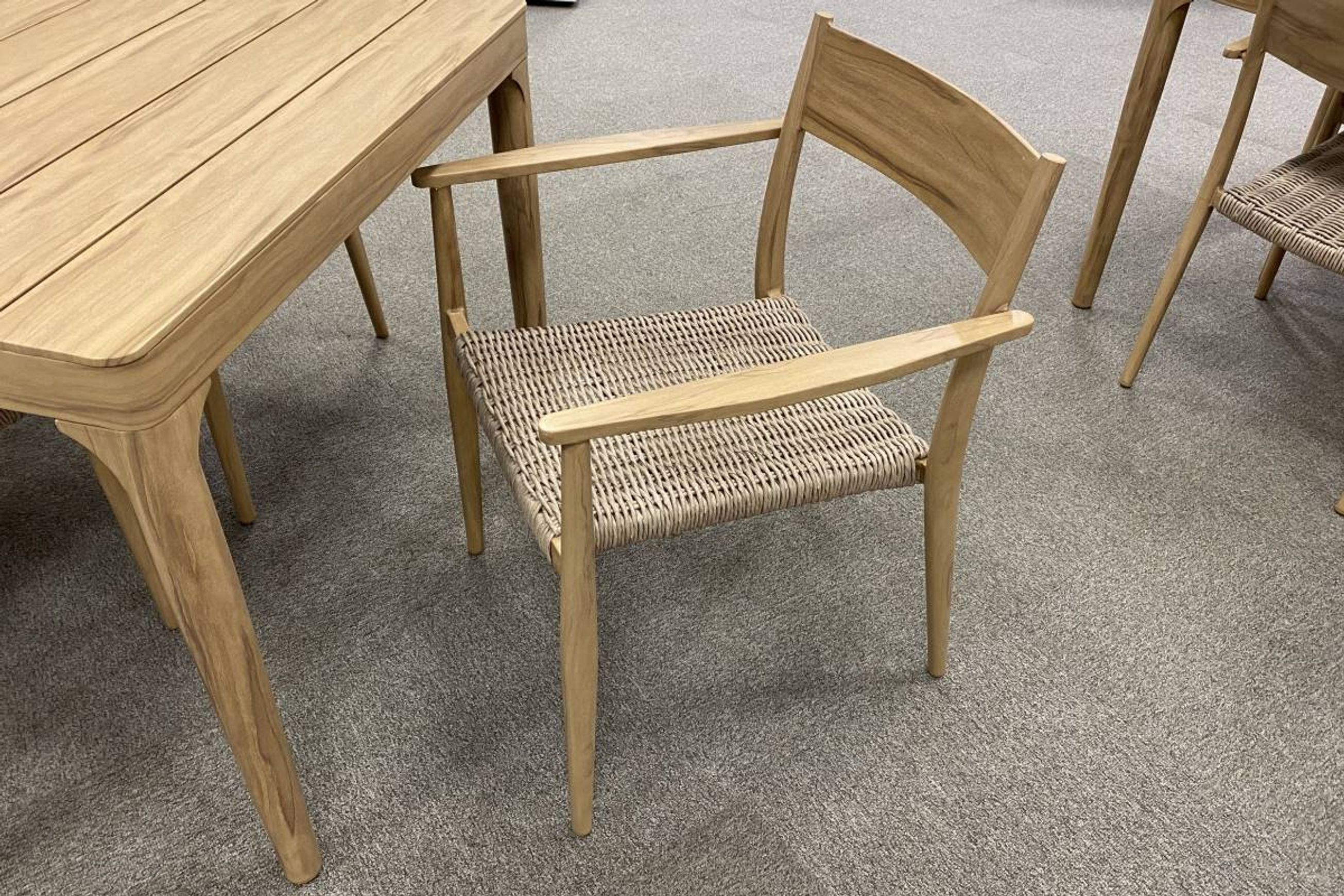 Lima 7pc Aluminium and Wicker Outdoor Dining Set