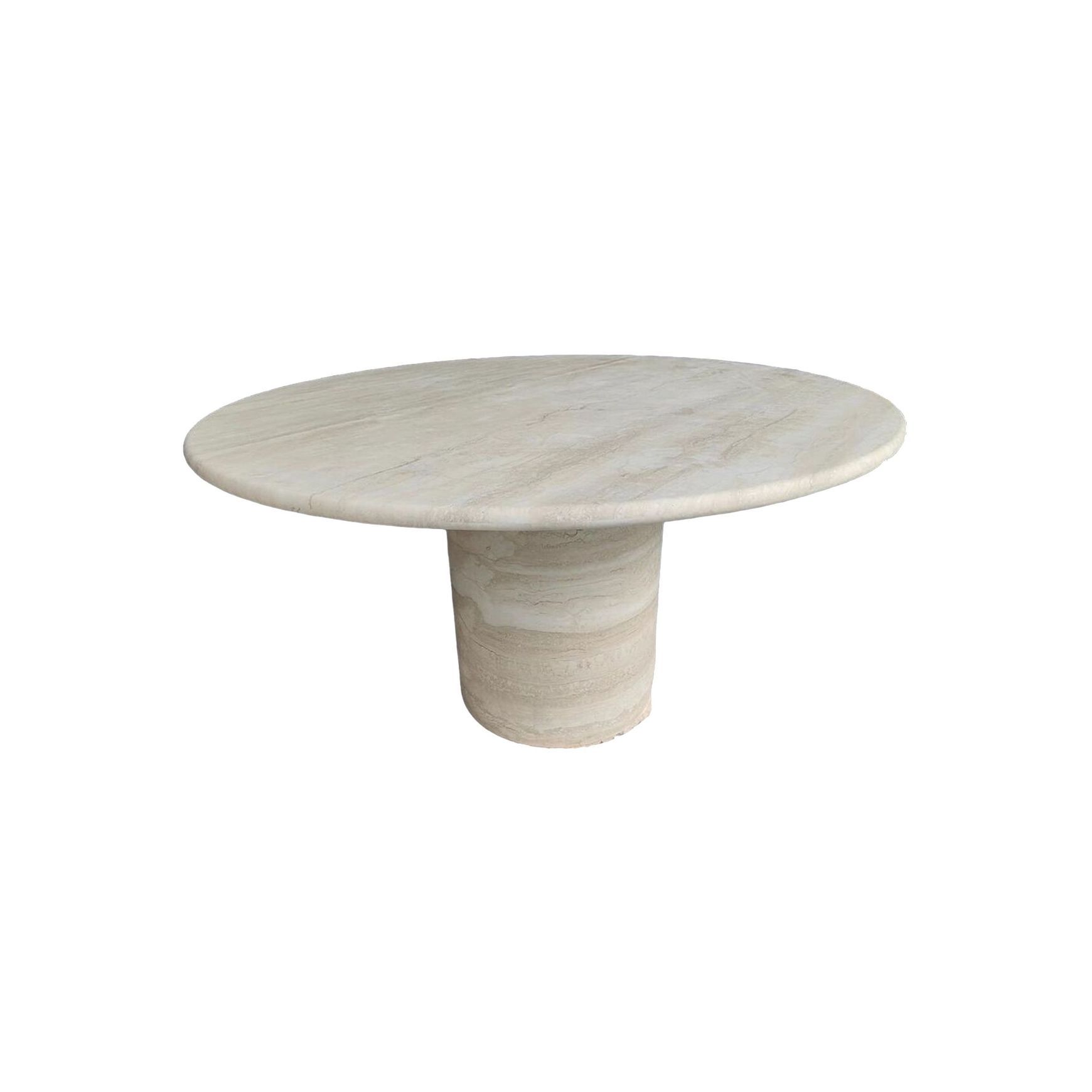 Court Dining Table-Italian Super White Travertine | Natural Stone Co.