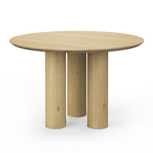 Pila 120cm Round Oak Dining Table | Natural