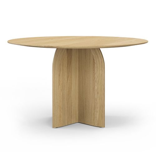 Arco 120cm Round Oak Dining Table | Natural