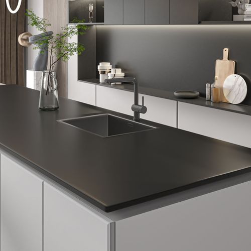 Polar Night Benchtop 20mm - Matt Black