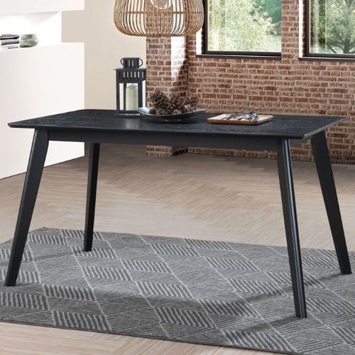 Cannes Hardwood Dining Table | Black