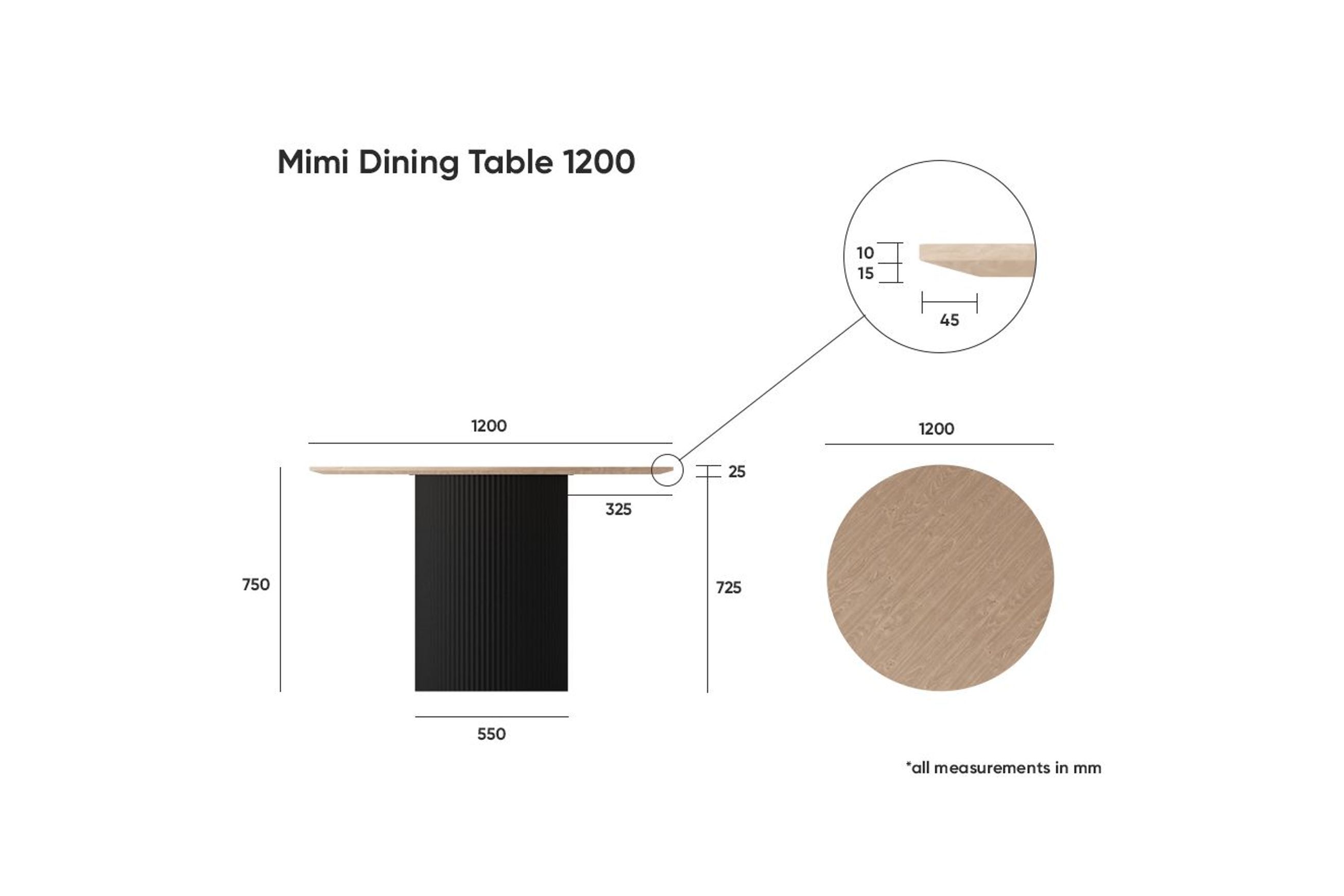 Mimi Dining Table -   120cm
