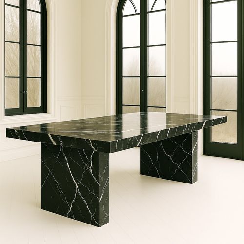 Sachi Dining Table - Nior Marquina Marble