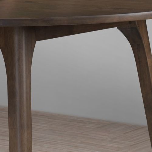 Franki Hardwood Round Dining Table | Walnut