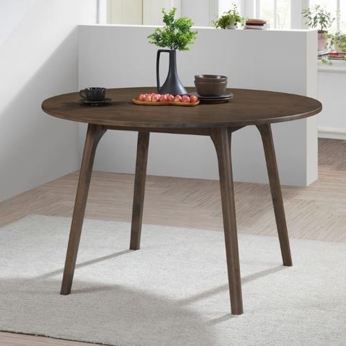 Franki Hardwood Round Dining Table | Walnut