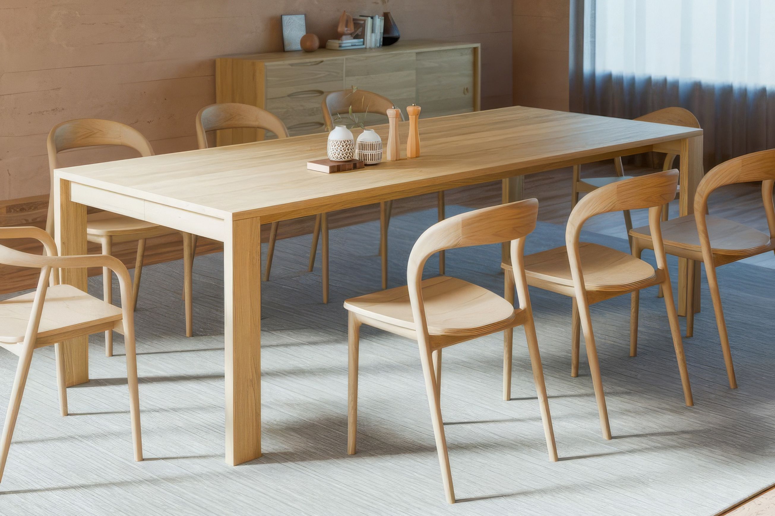 Pier Dining Table - Solid Oak