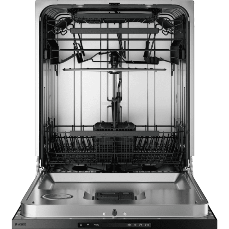 82cm Logic Built-In Dishwasher - Black Steel