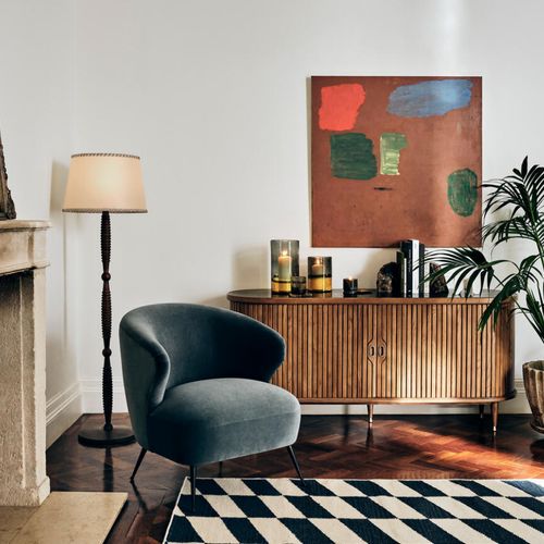 Soho Home | Nora Tambour Sideboard | Marquina Marble