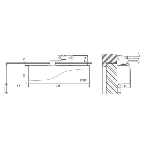 IS60 Hydraulic Door Closer 