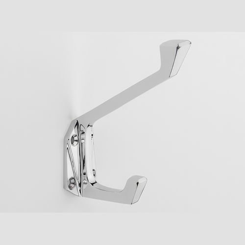 Glaro D3SA Coat Hook, 3 Hooks, 16 in W, Satin Aluminum