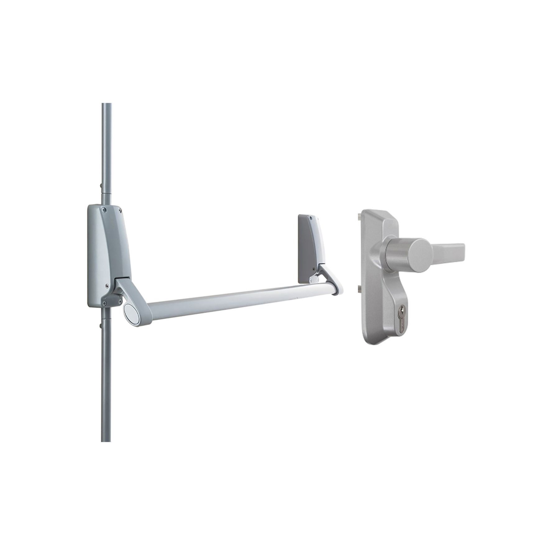 Briton Panic Bar Pack with Outside Knob LPED001