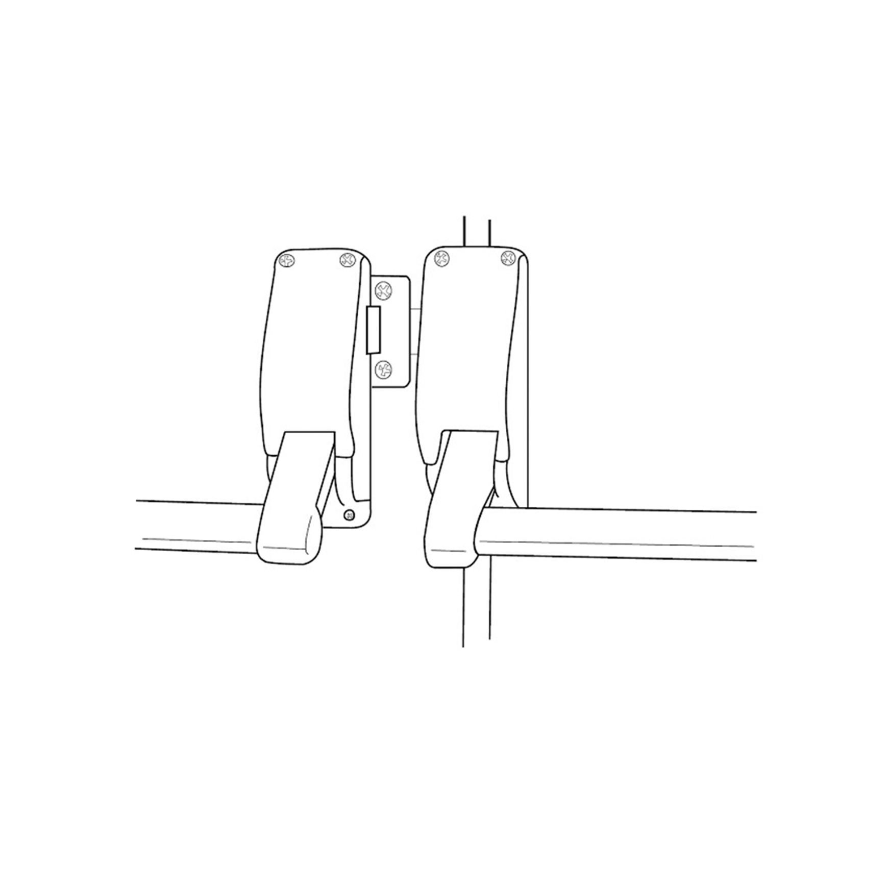 Briton Panic Bar Pack Double Door Outside Knob LPED005