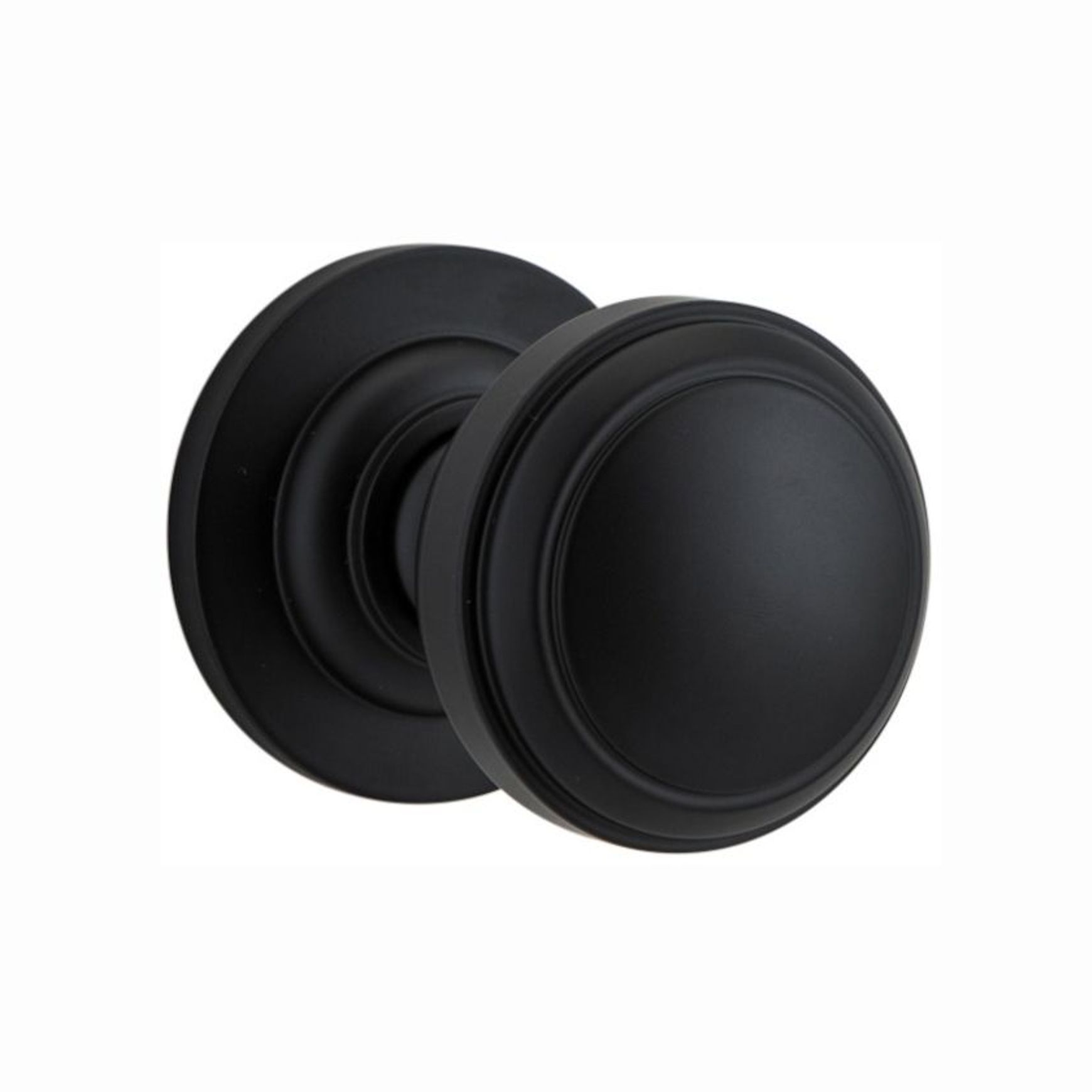 Iver Paddington Door Knob on Round Rose Passage