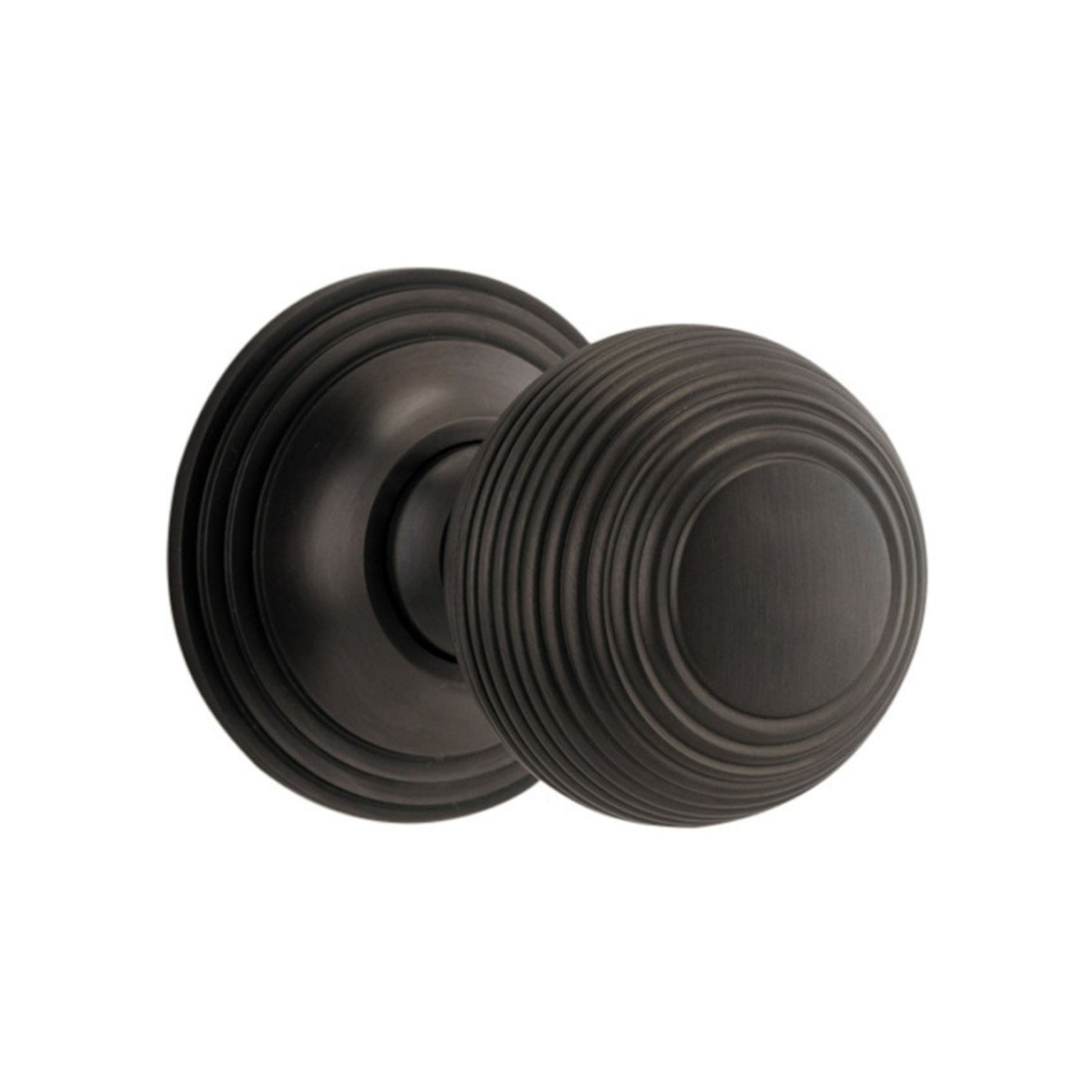 Iver Guildford Door Knob on Round Rose