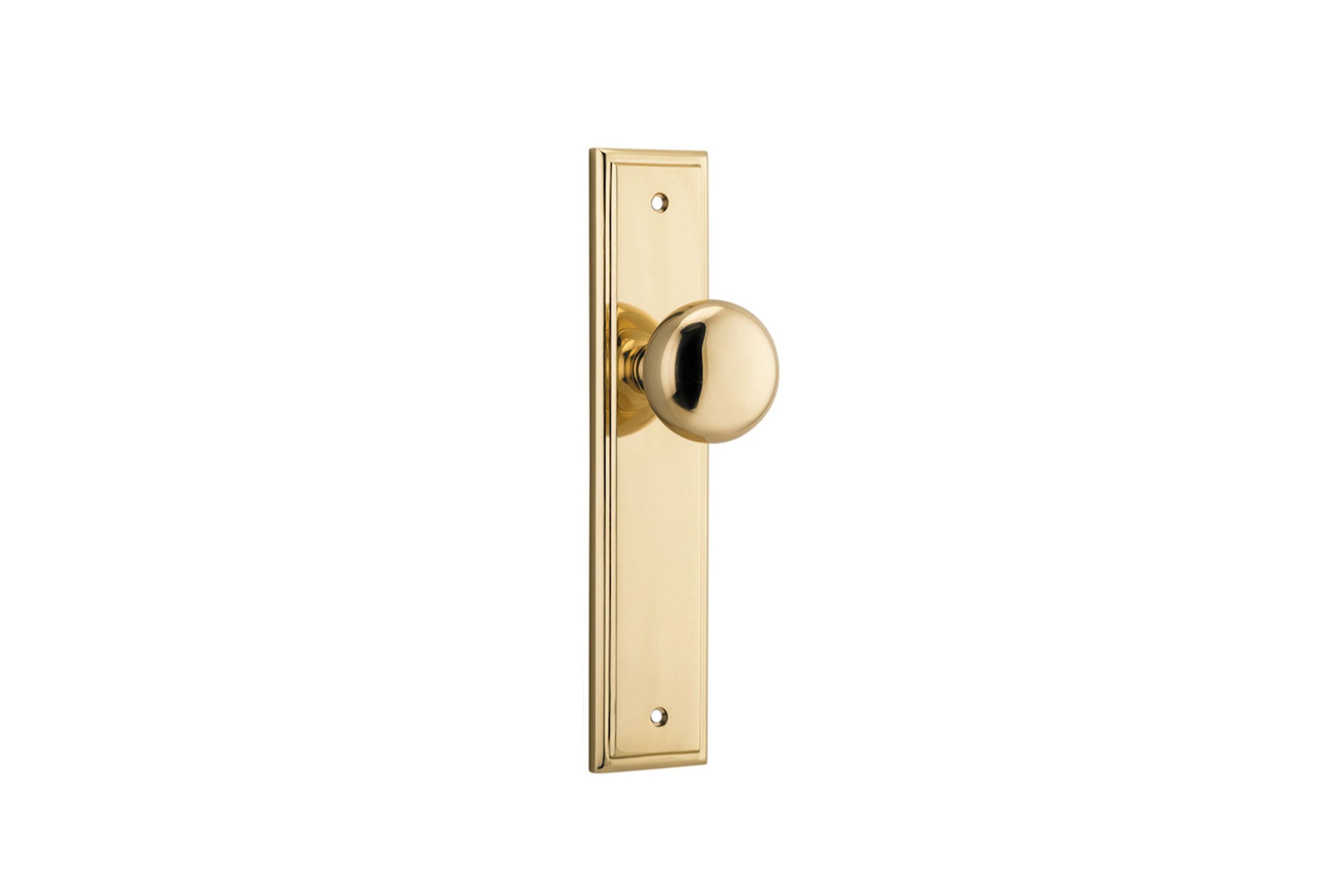 Cambridge Door Knob Stepped Backplate