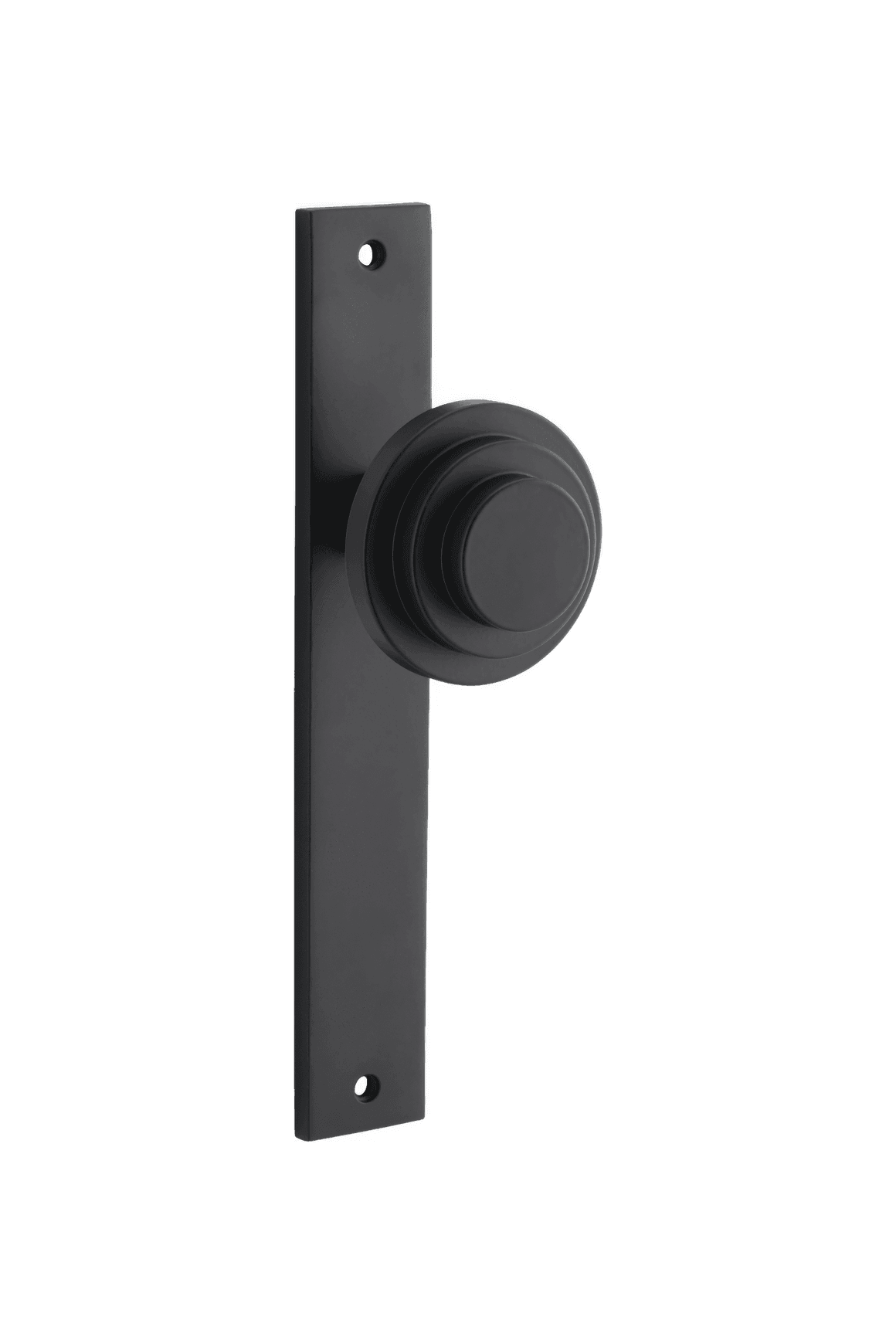 Zzzigurat Door Knob on Rectangular Backplate