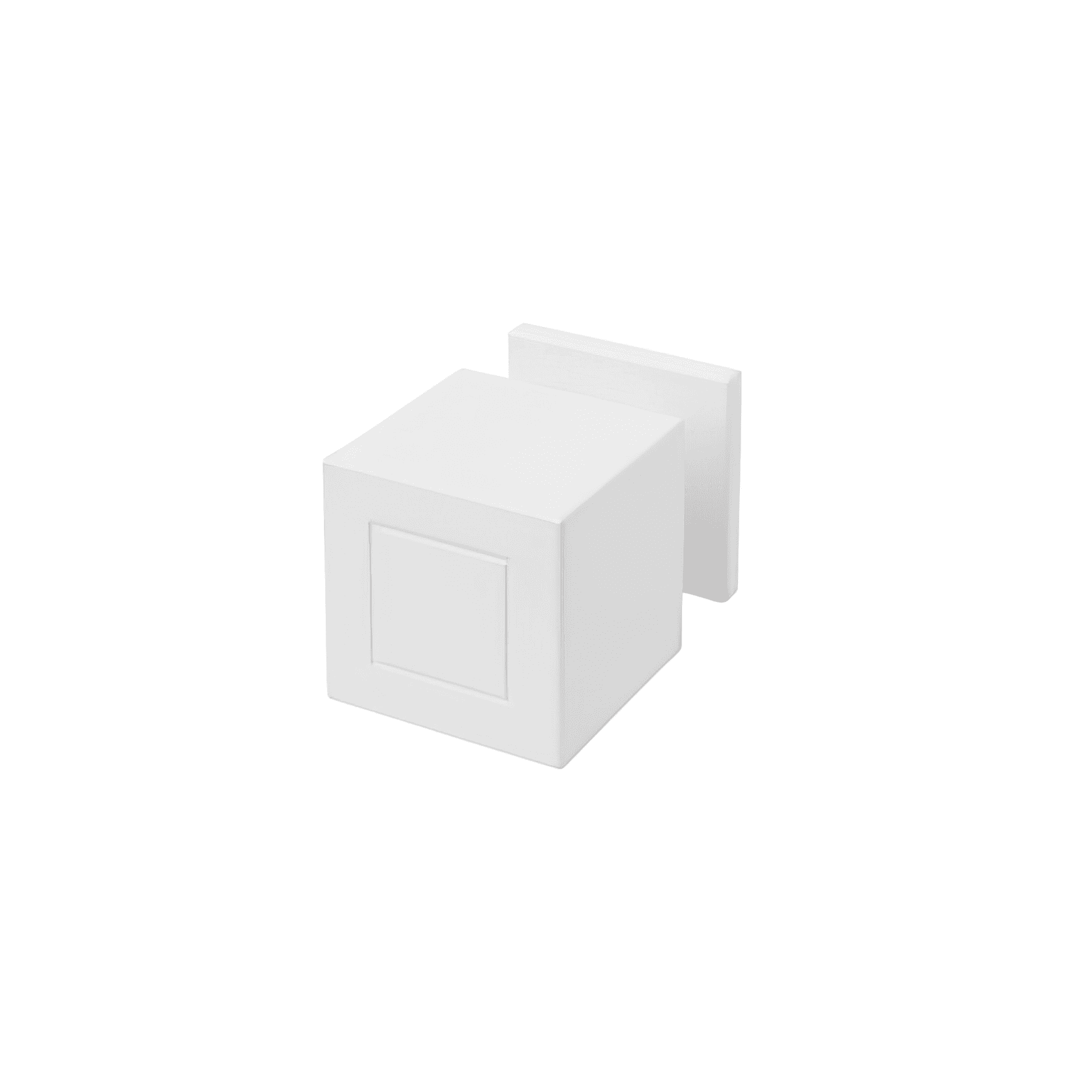 Formani SQUARE Solid Unsprung Knob on Rose