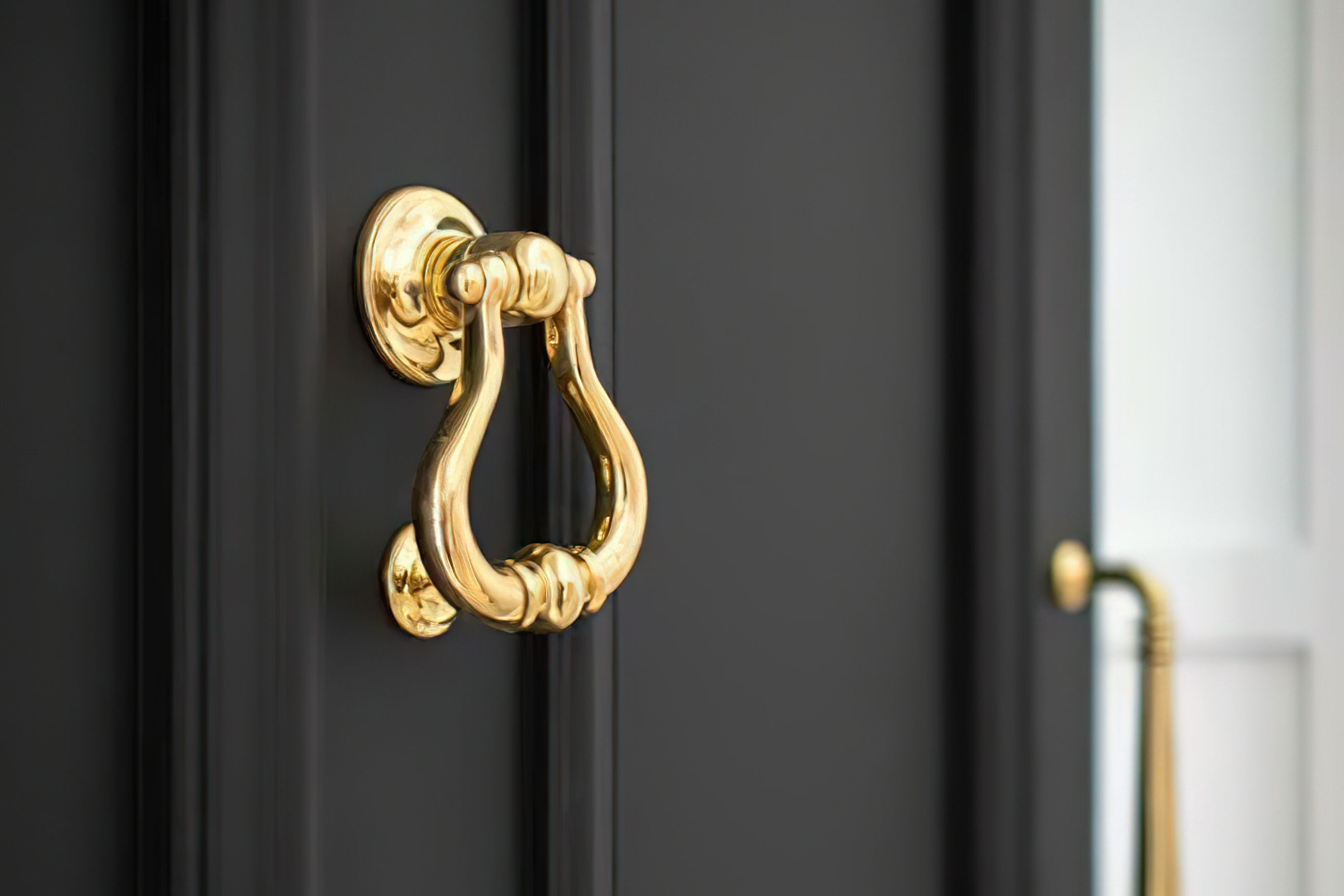 Iver Sarlat Door Knocker Brushed Brass 137mm x 115mm 4503