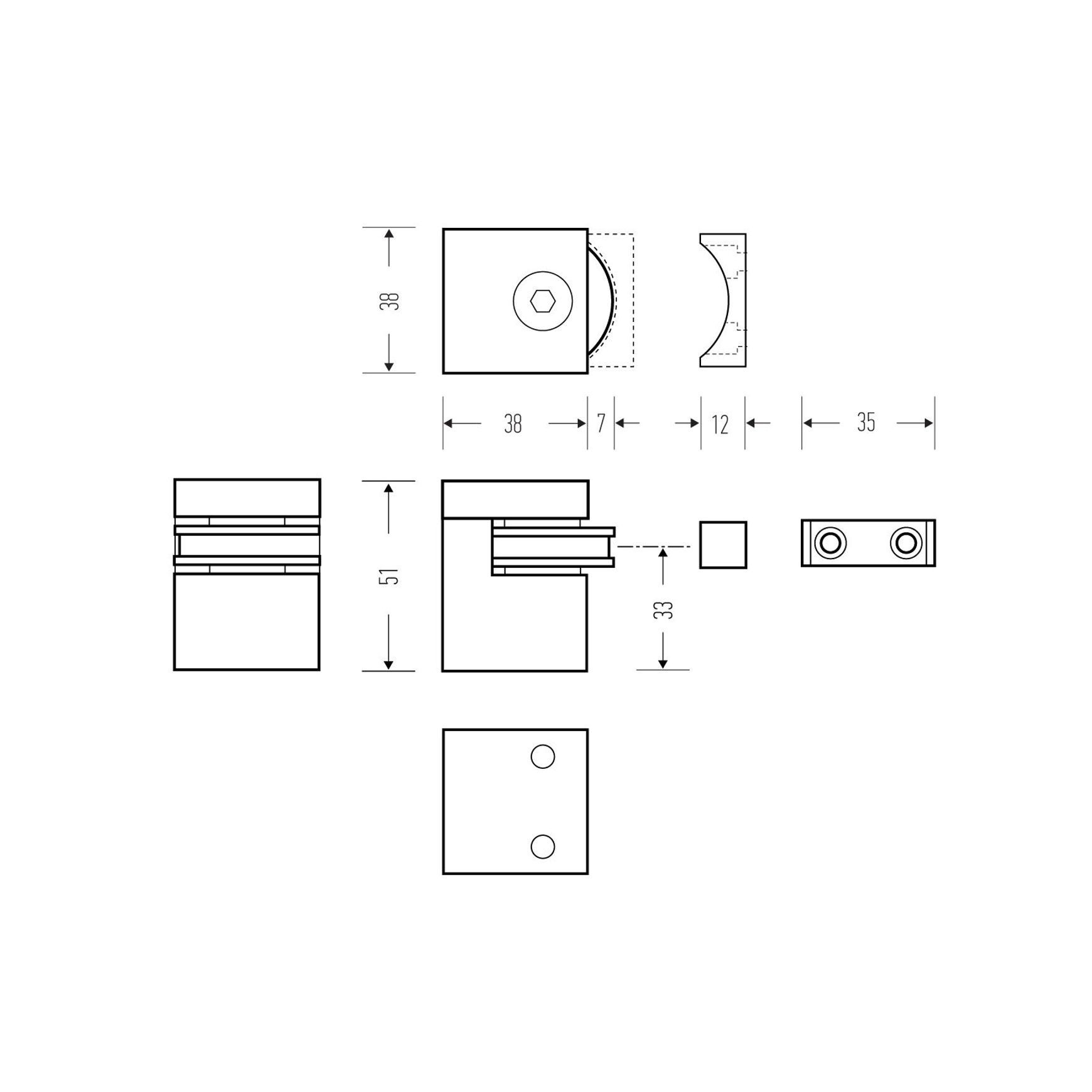 HB700 Series Floor Mounted Magnetic Door Stop