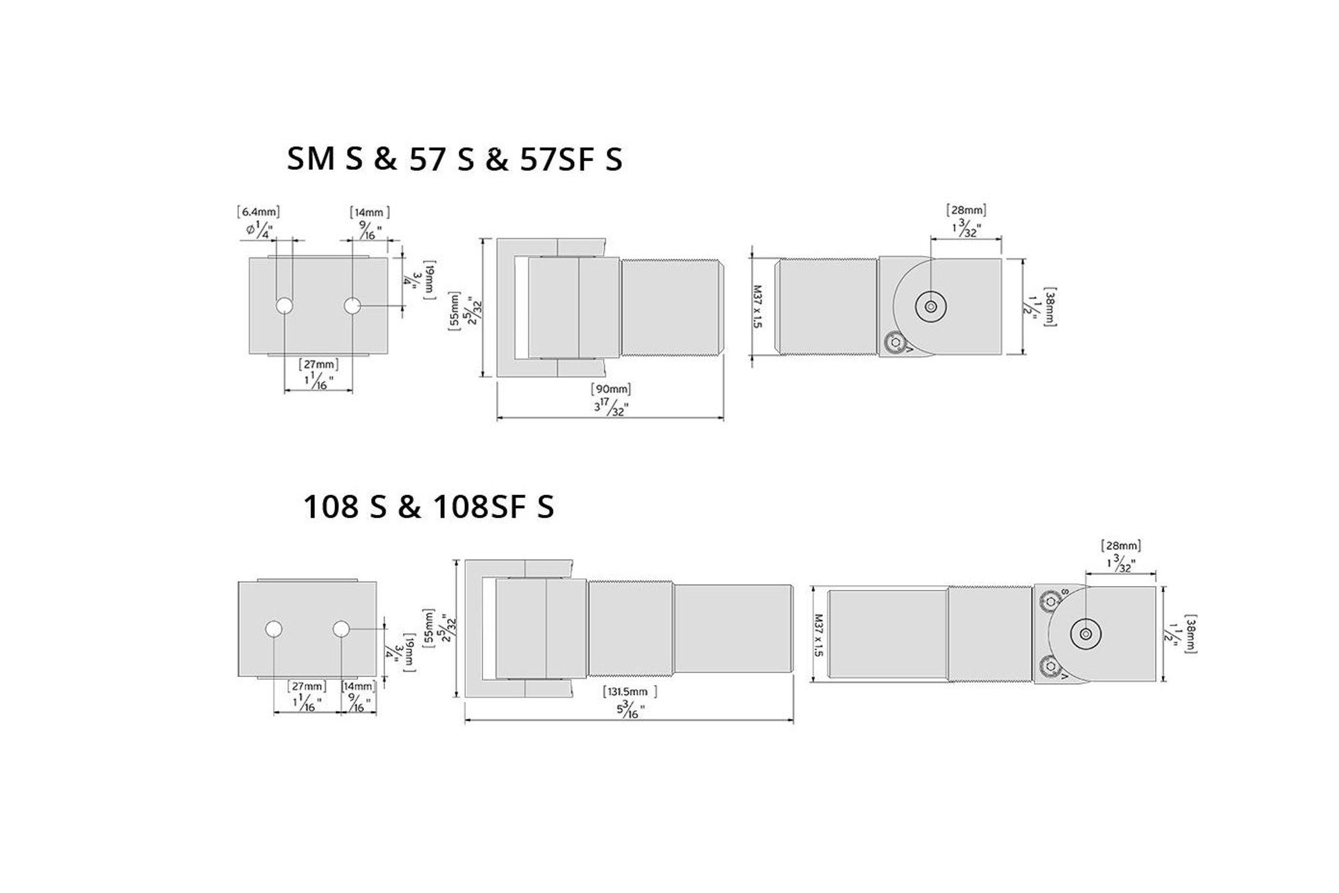 Sureclose® Centre Mount Hinge For Safety Gates dimensions
