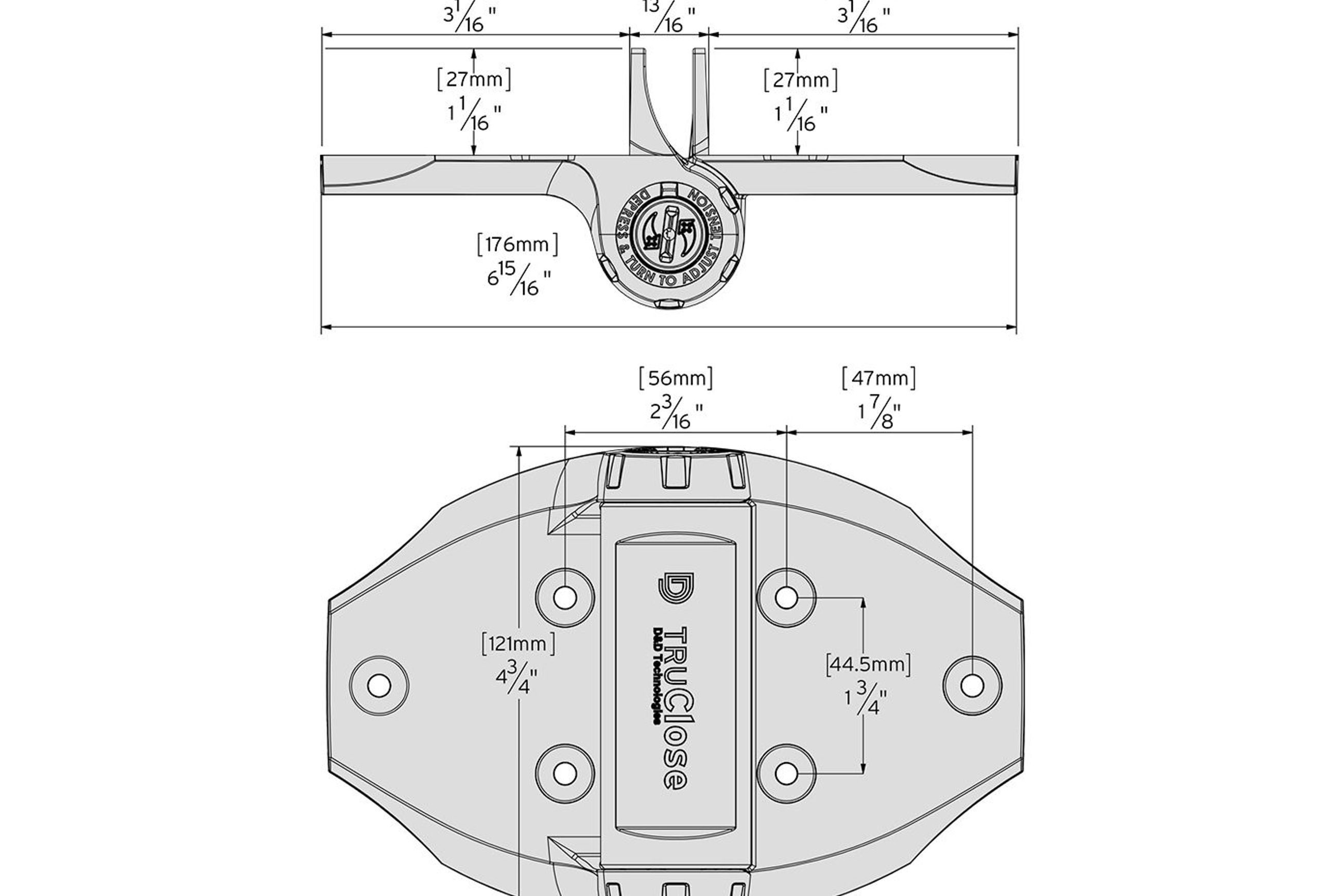 Truclose® Heavy Duty Hinge For Wood & Vinyl Gates