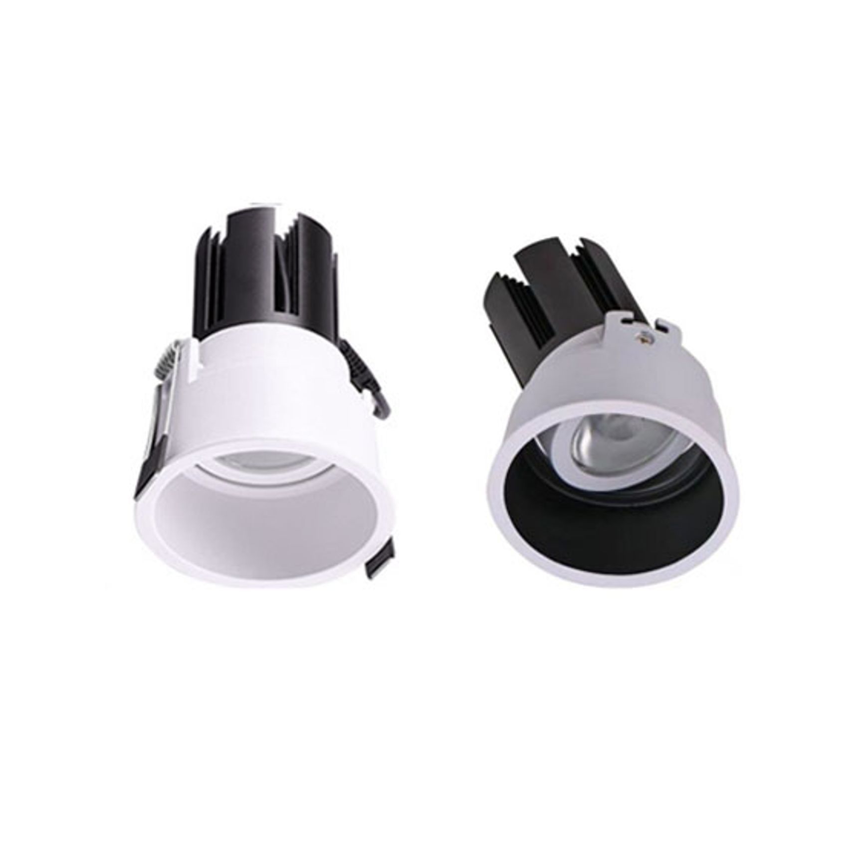 Narrow Trim Downlight 10W LED IP44 Black White Reflecto