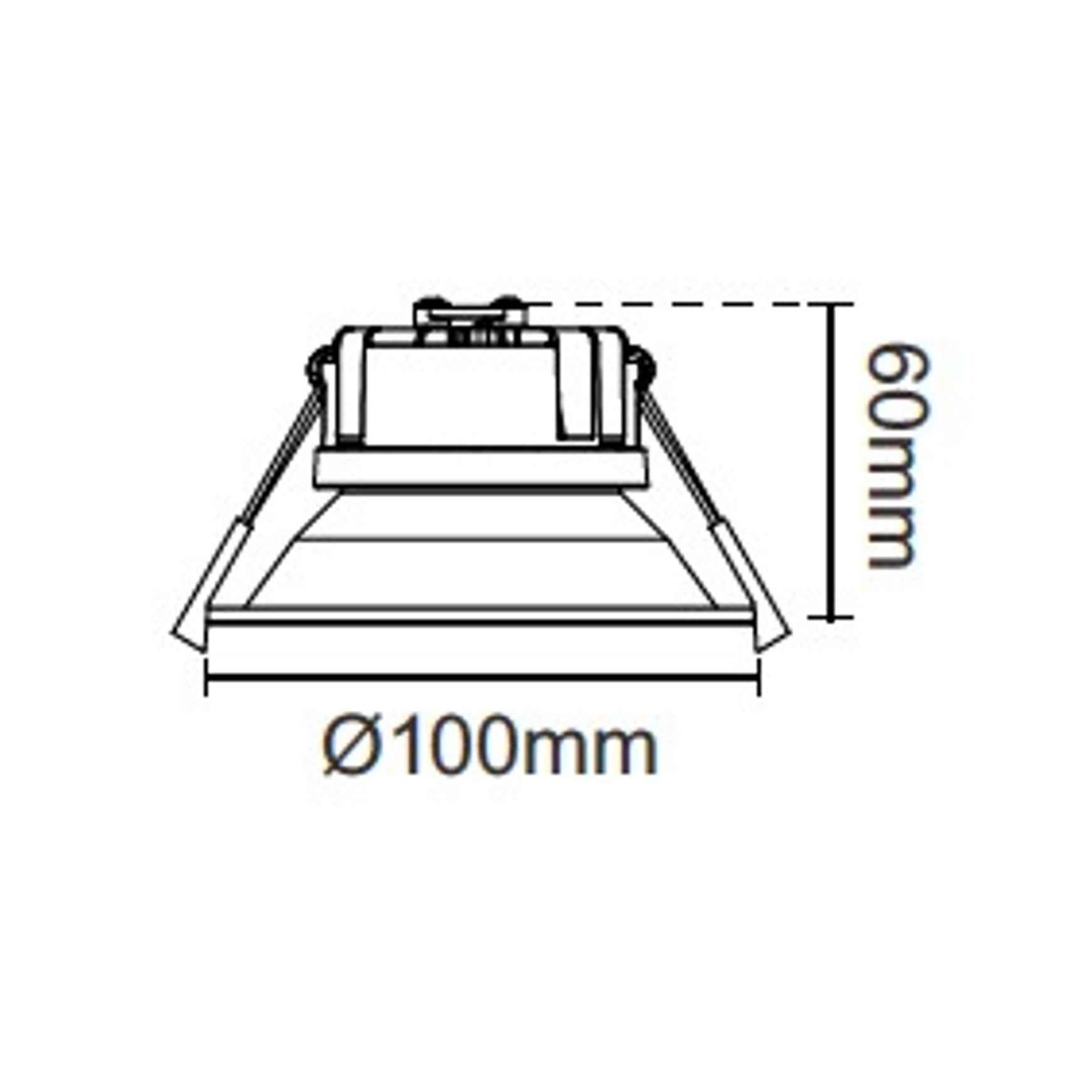 Cariba Downlight dimensions