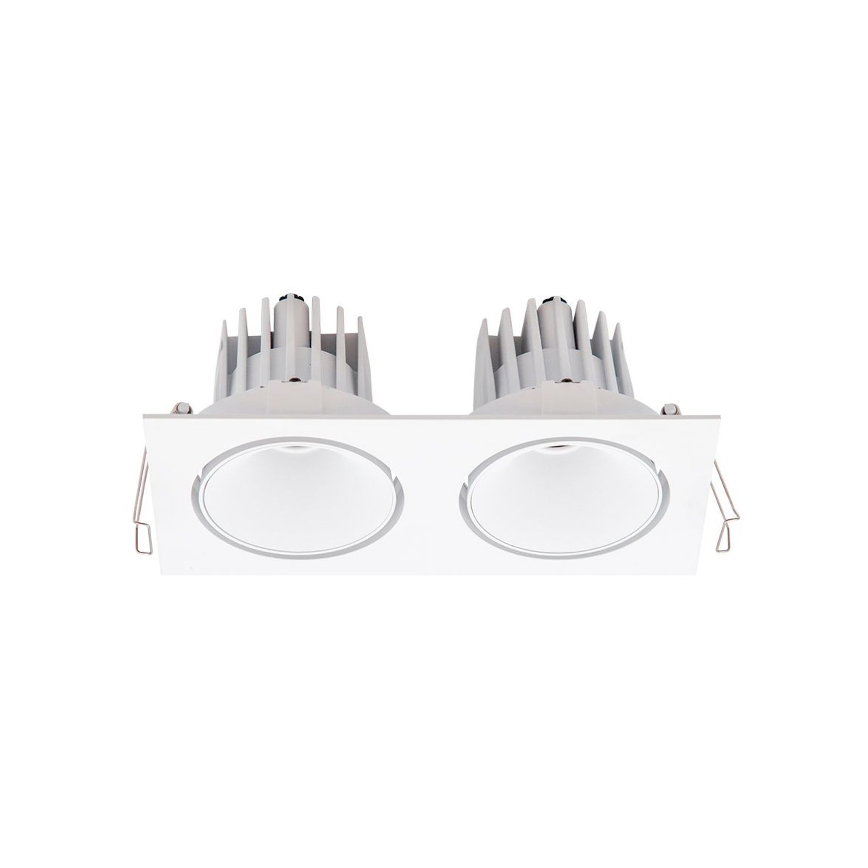 Cevon Dark Art Tilt/Rotate - 2x 14W Double Downlight