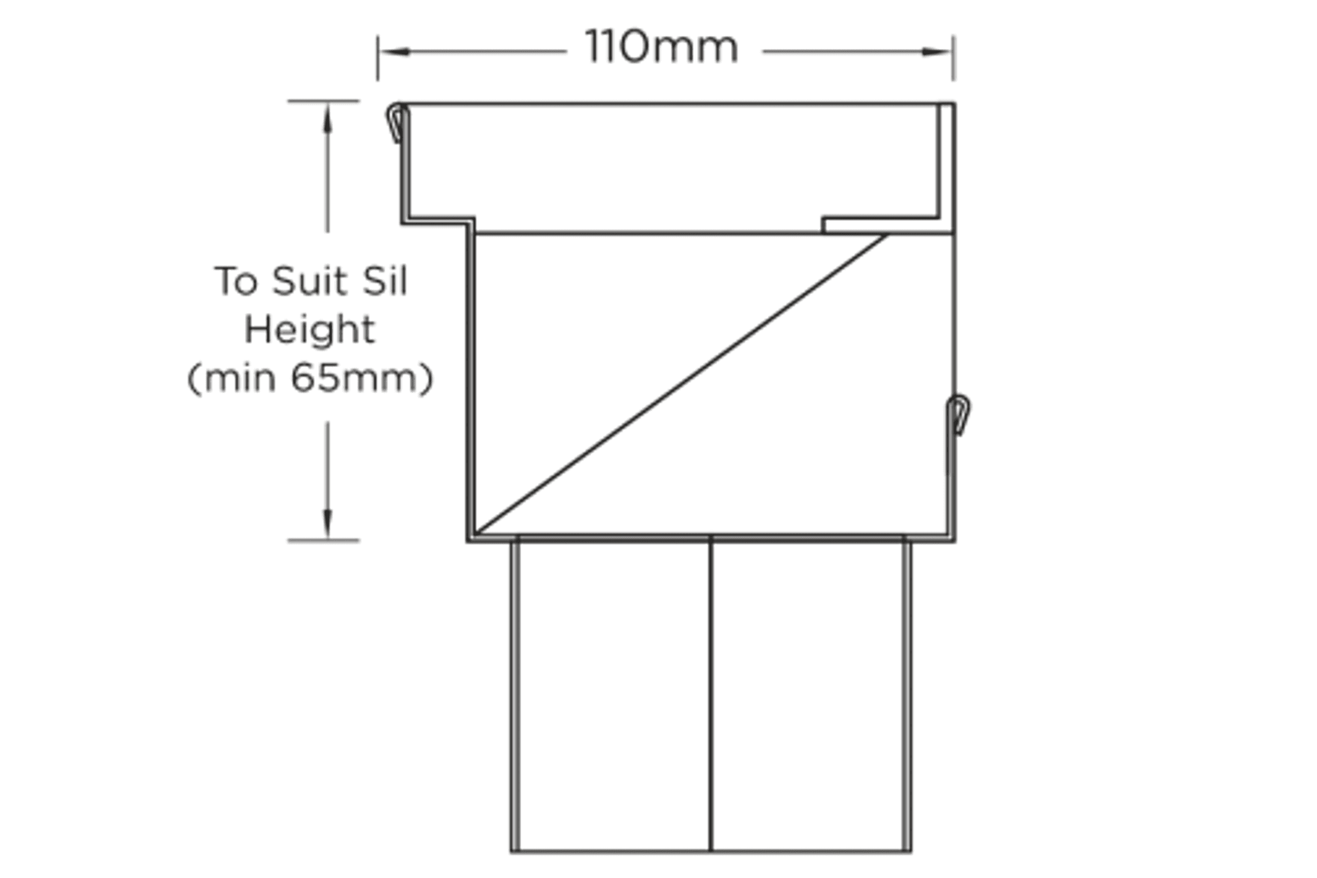 100TiTDi Linear Drainage System dimensions