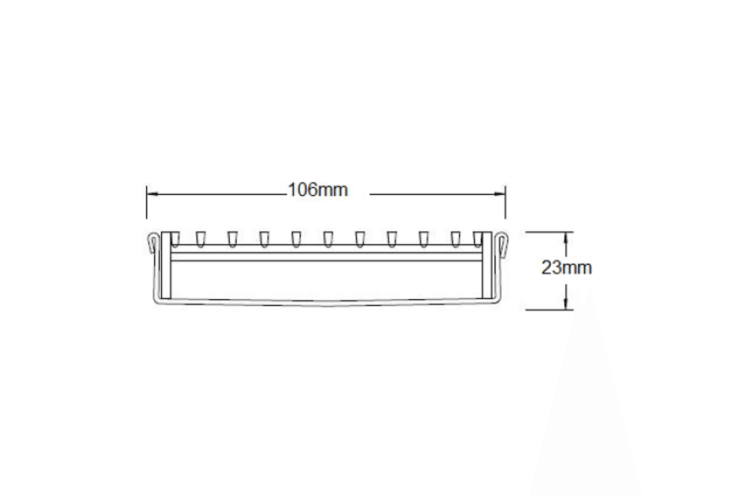 100TRi20MTL Linear Drainage System dimensions