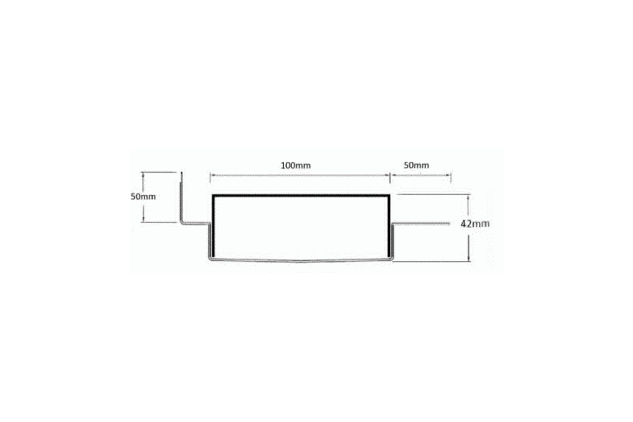 100TRiMTLF Tile Flange