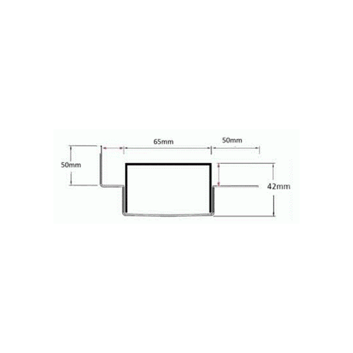 65PASiMTLF Tile Flange