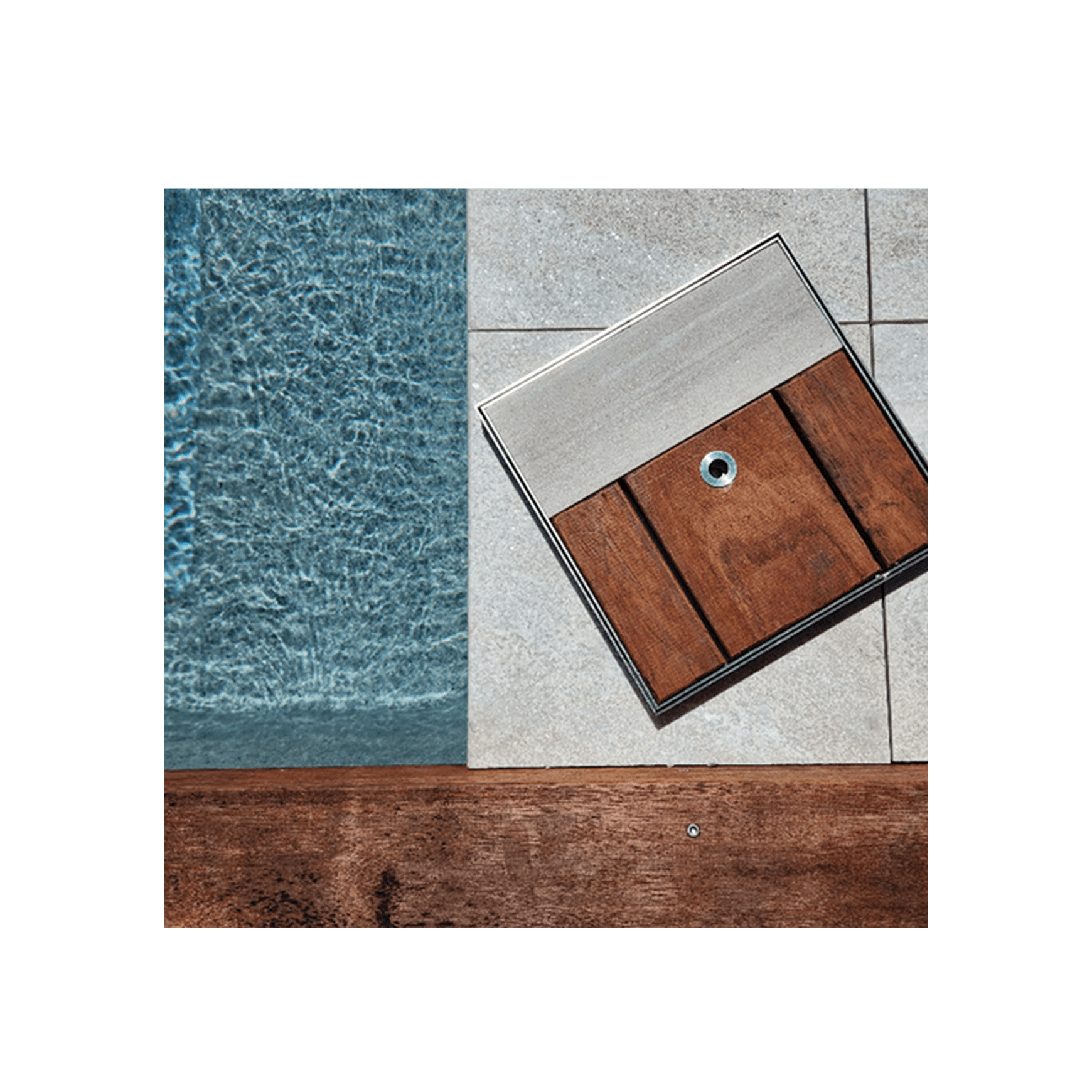 Bluescape Concealed Skimmer Lid - Stainless Steel