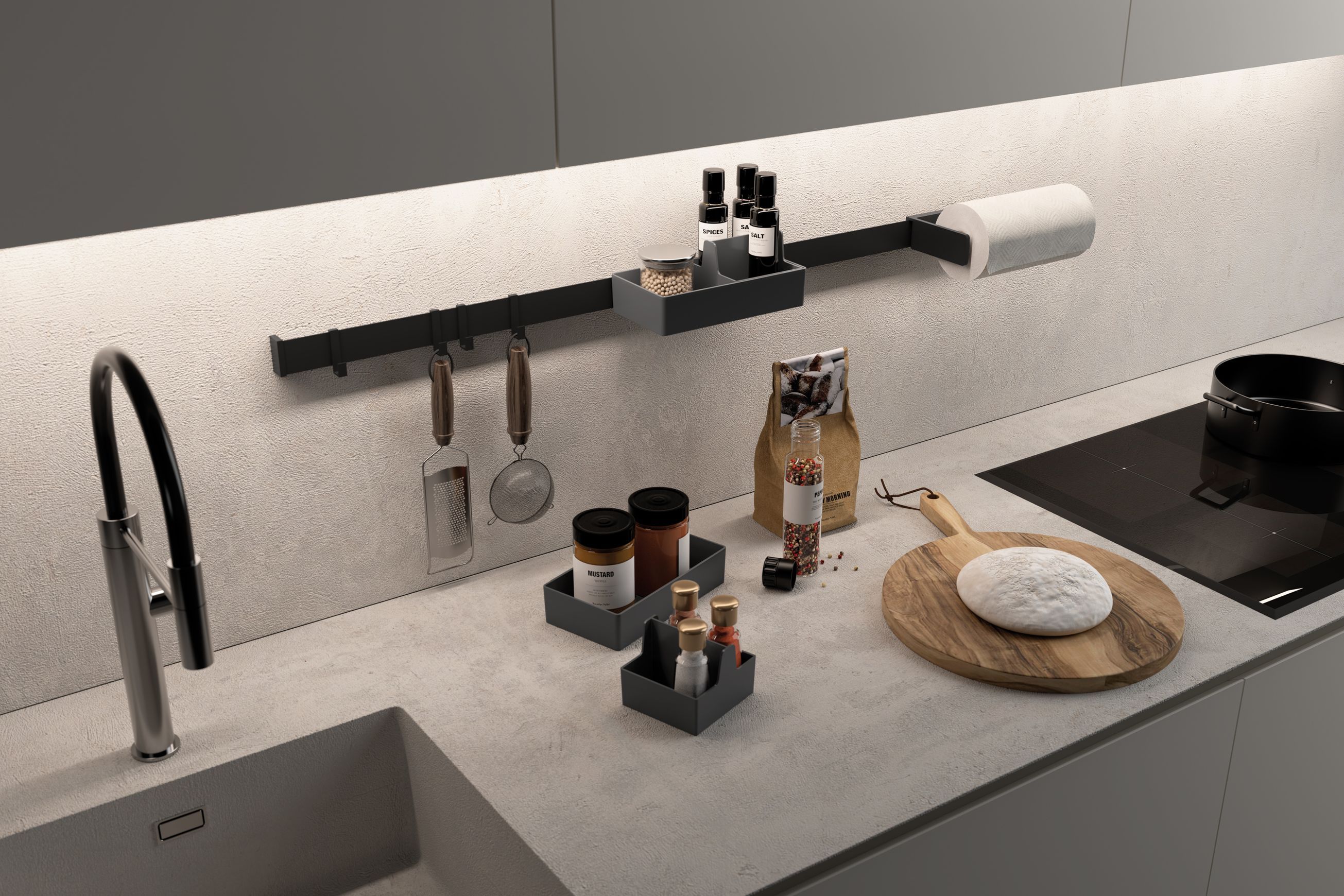 Gollinucci Sous-Chef Kitchen Rail System
