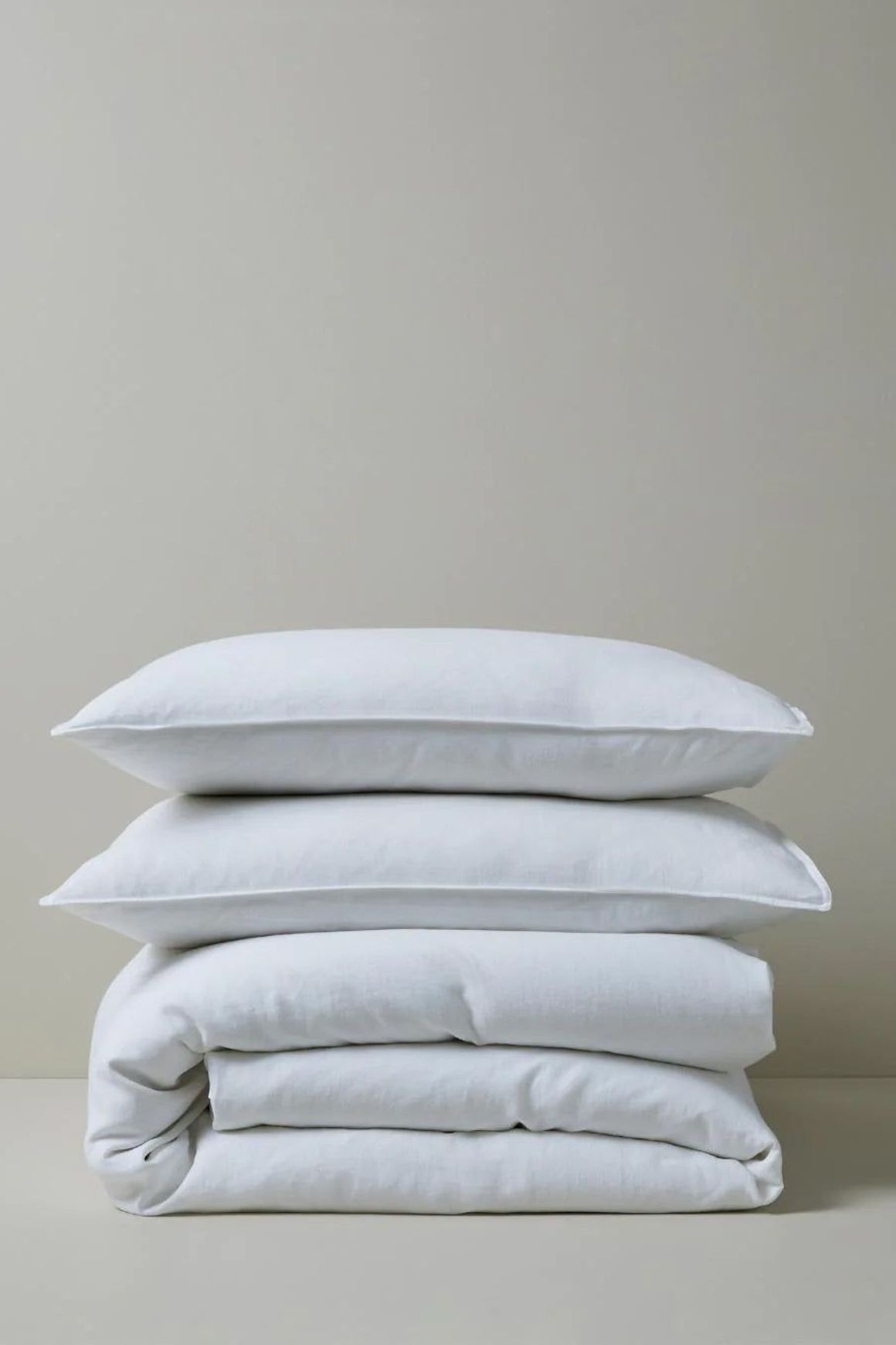 Ravello Linen Quilt Cover - White | Weave Home Bed Linen