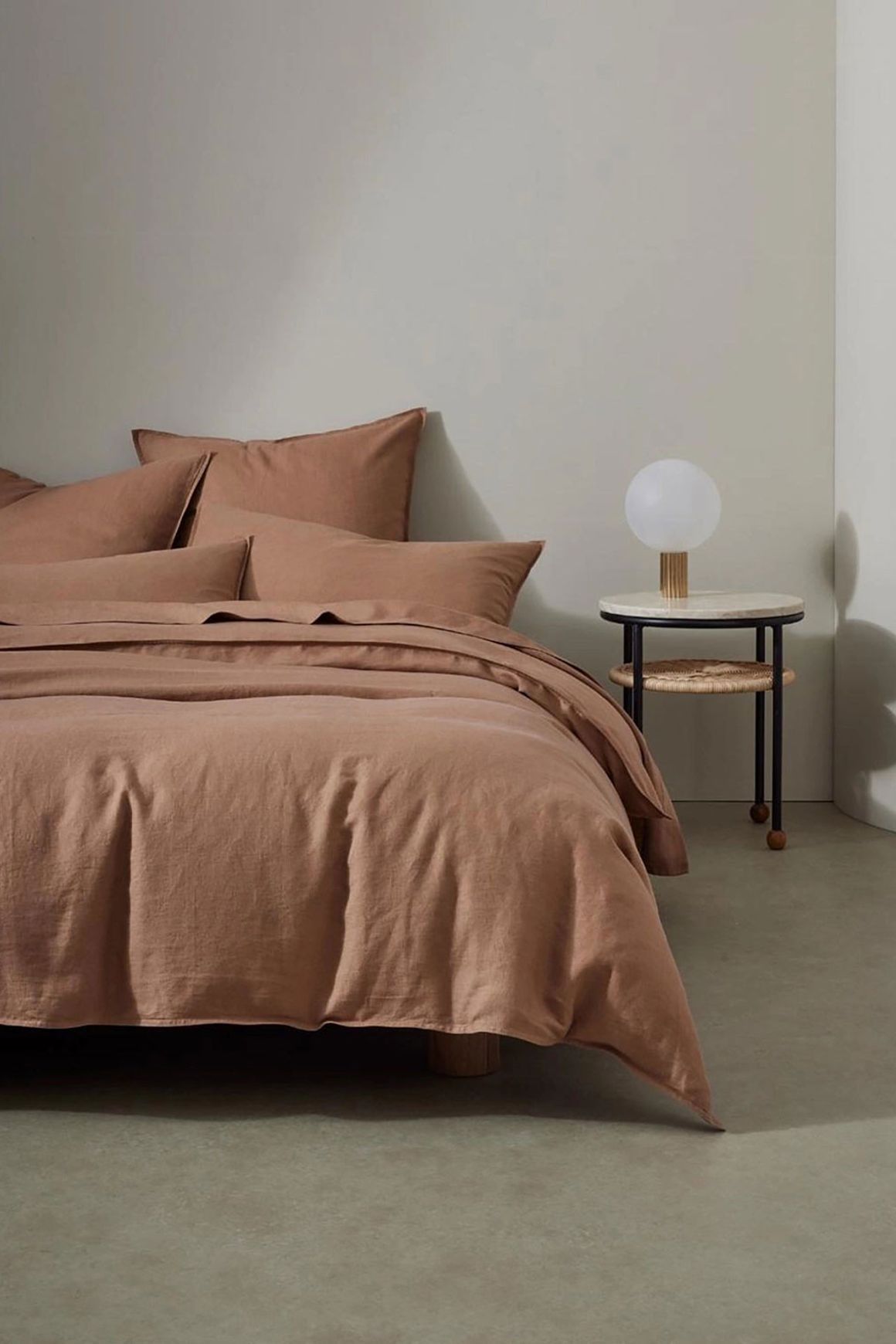 Ravello Linen Quilt Cover - Biscuit | Weave Home Bed Linen