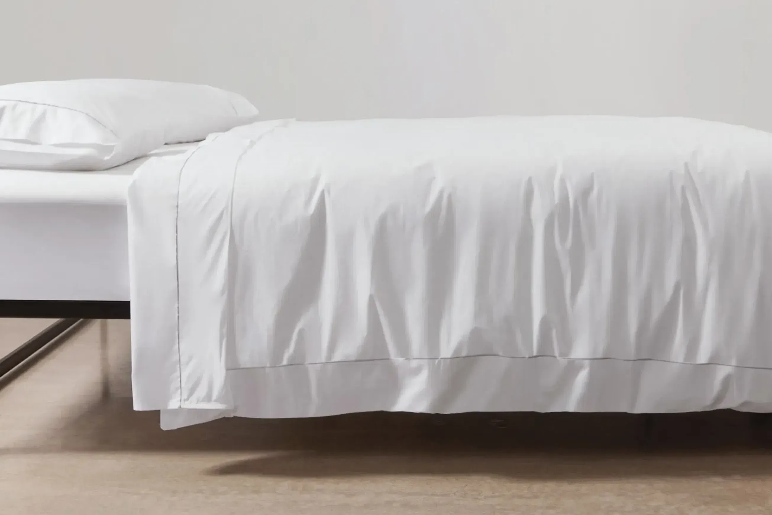 Cotton Percale Duvet Covers With Piping