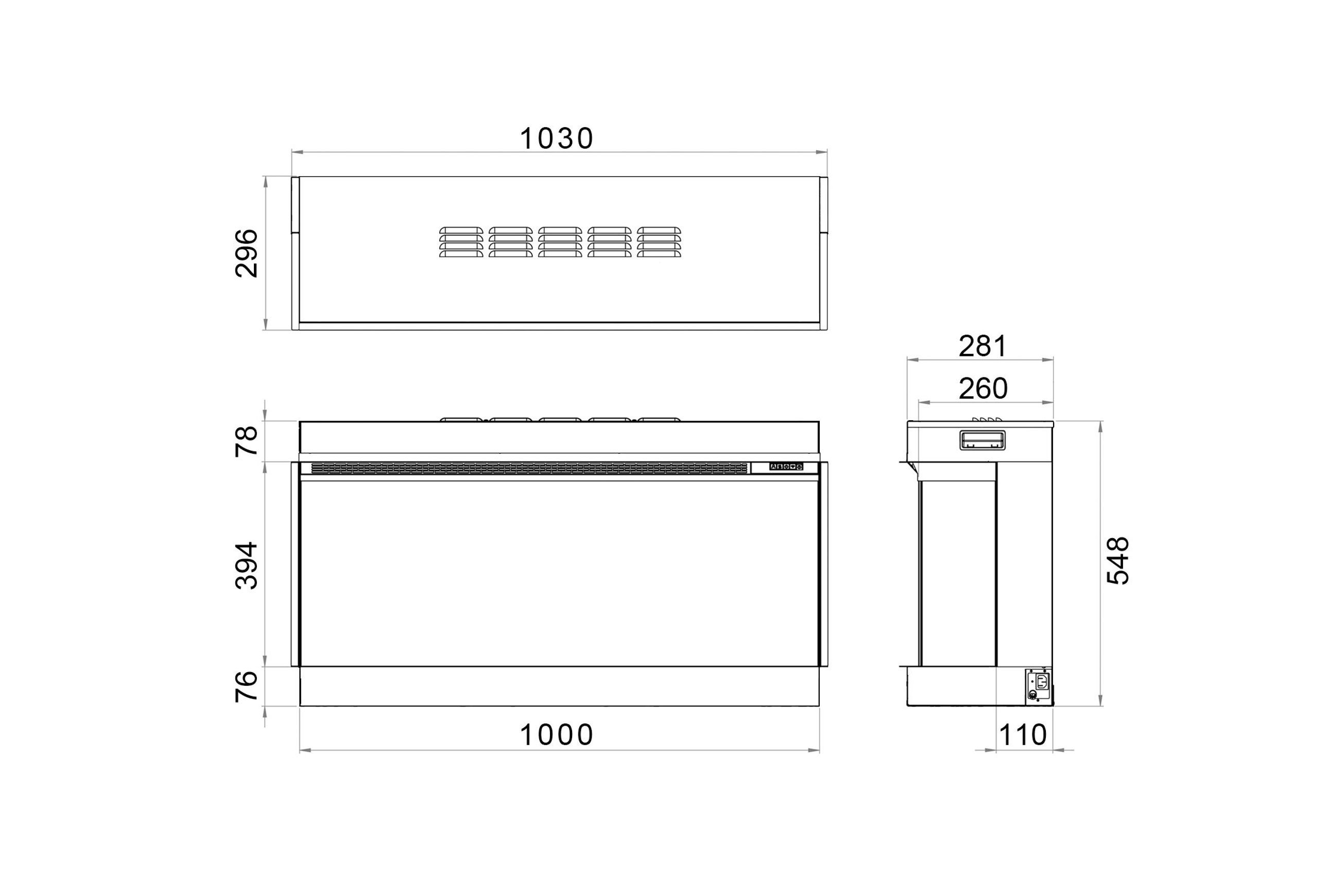 Rinnai ES 1000 Electric Fire