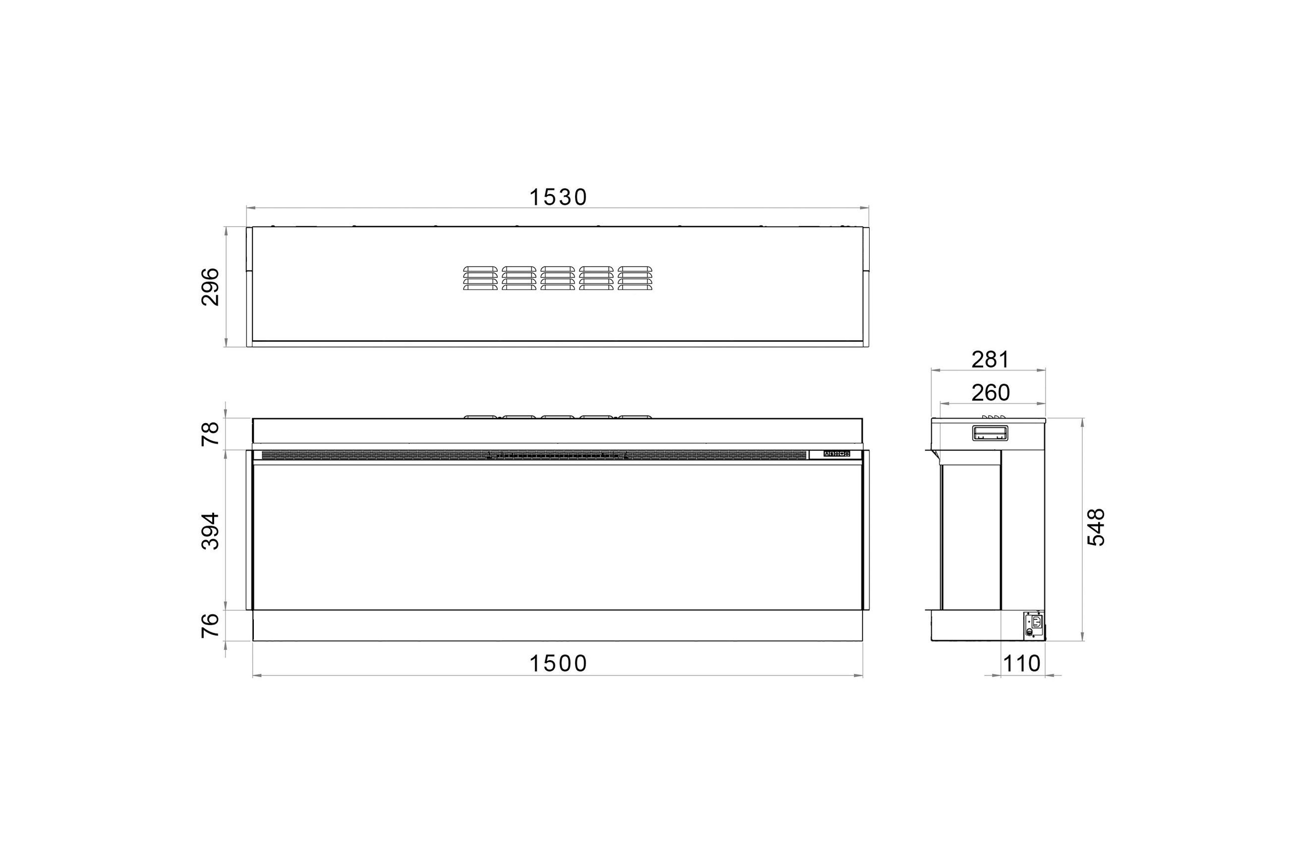Rinnai ES 1500 Electric Fire