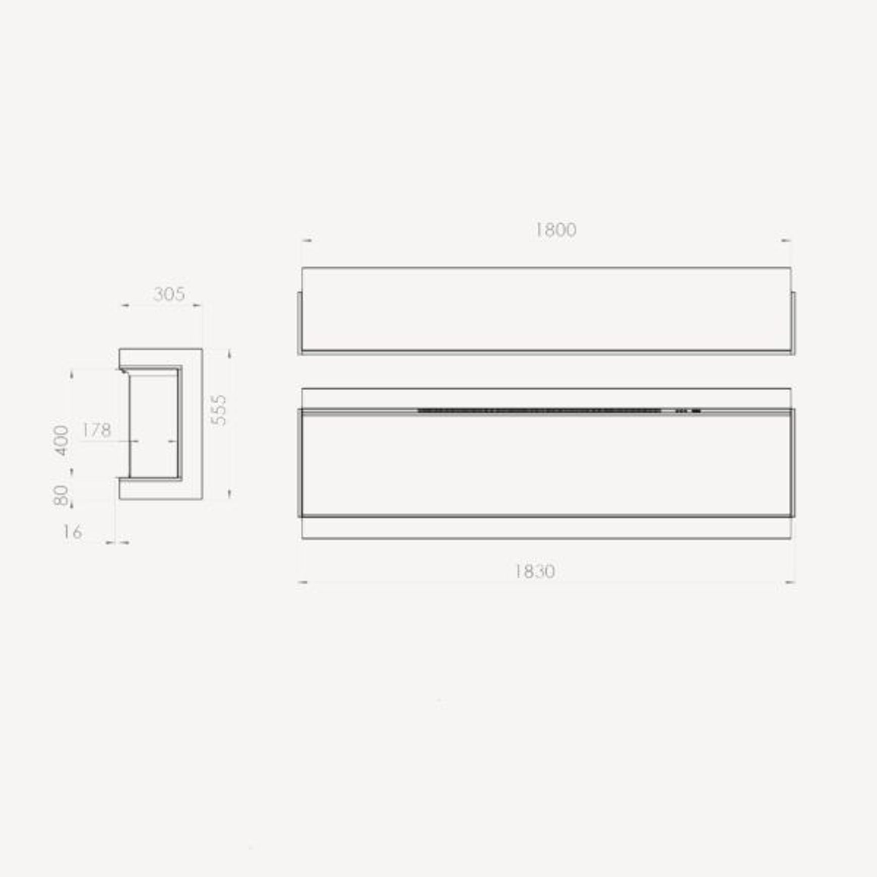 i1800E | Electric Fireplace