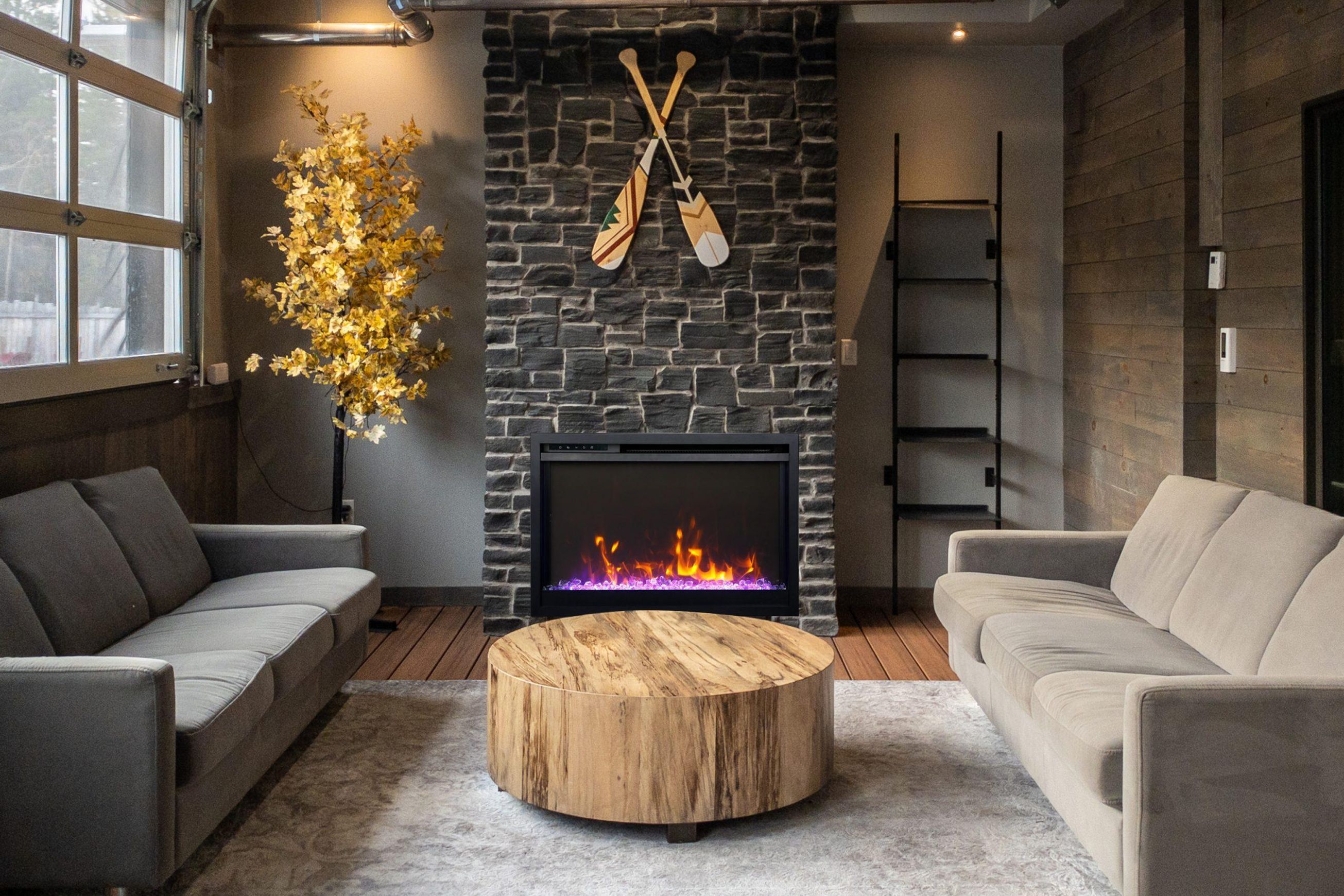 Amantii Traditional 33" Xtraslim Electric Fireplace