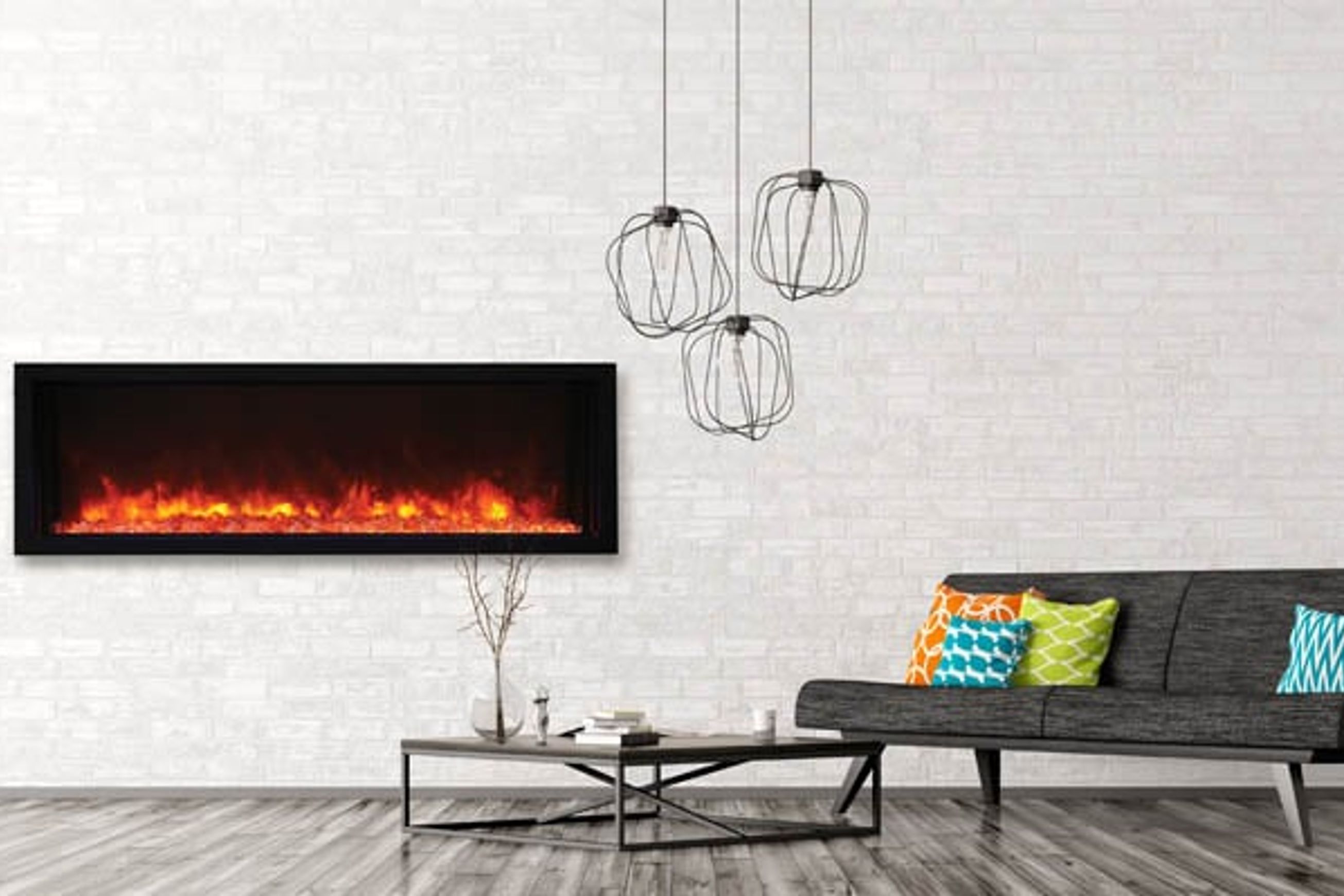 Amantii Bl60 Xtraslim Electric Fireplace