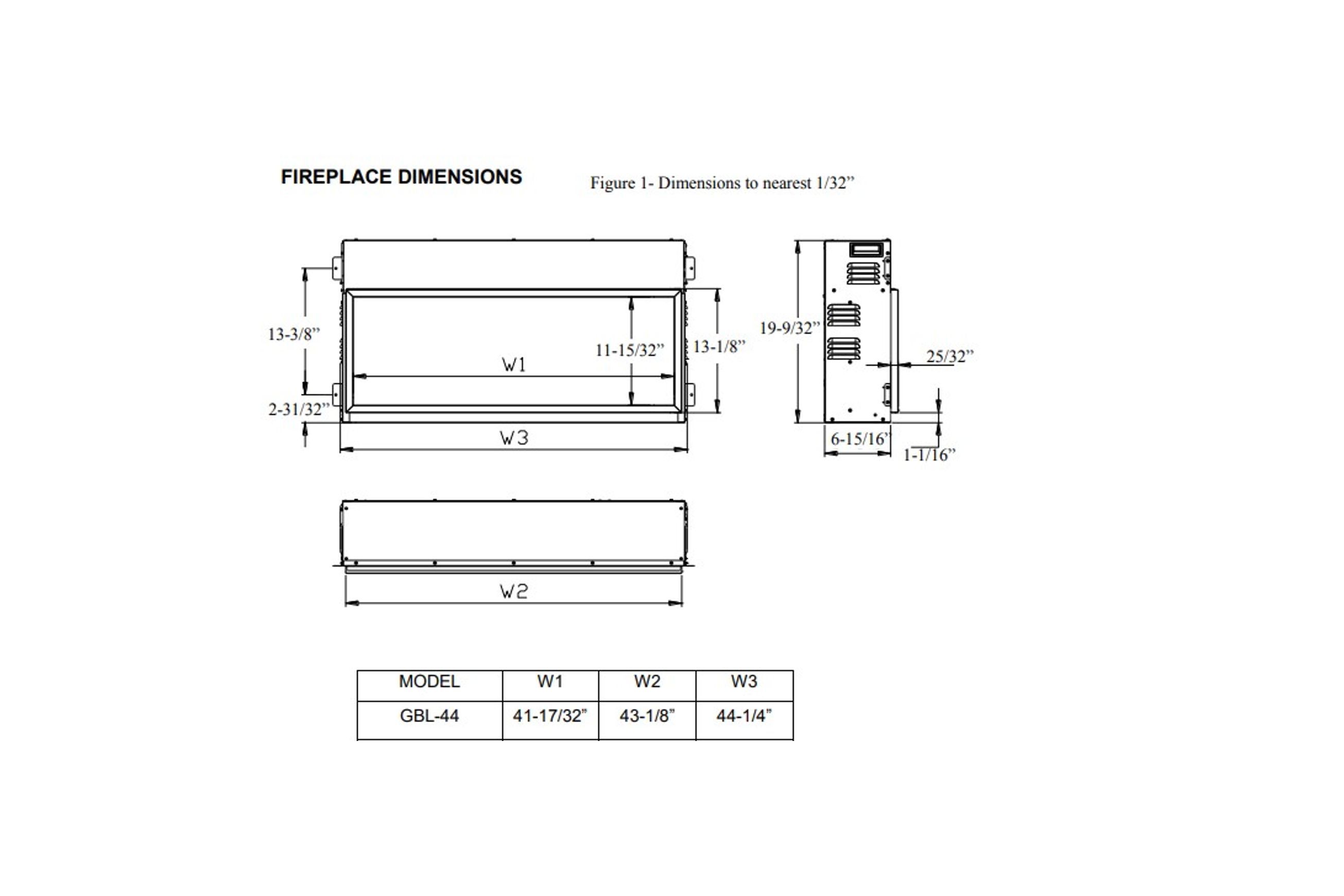 GE-44 Linear Inbuilt | Electric Fireplace