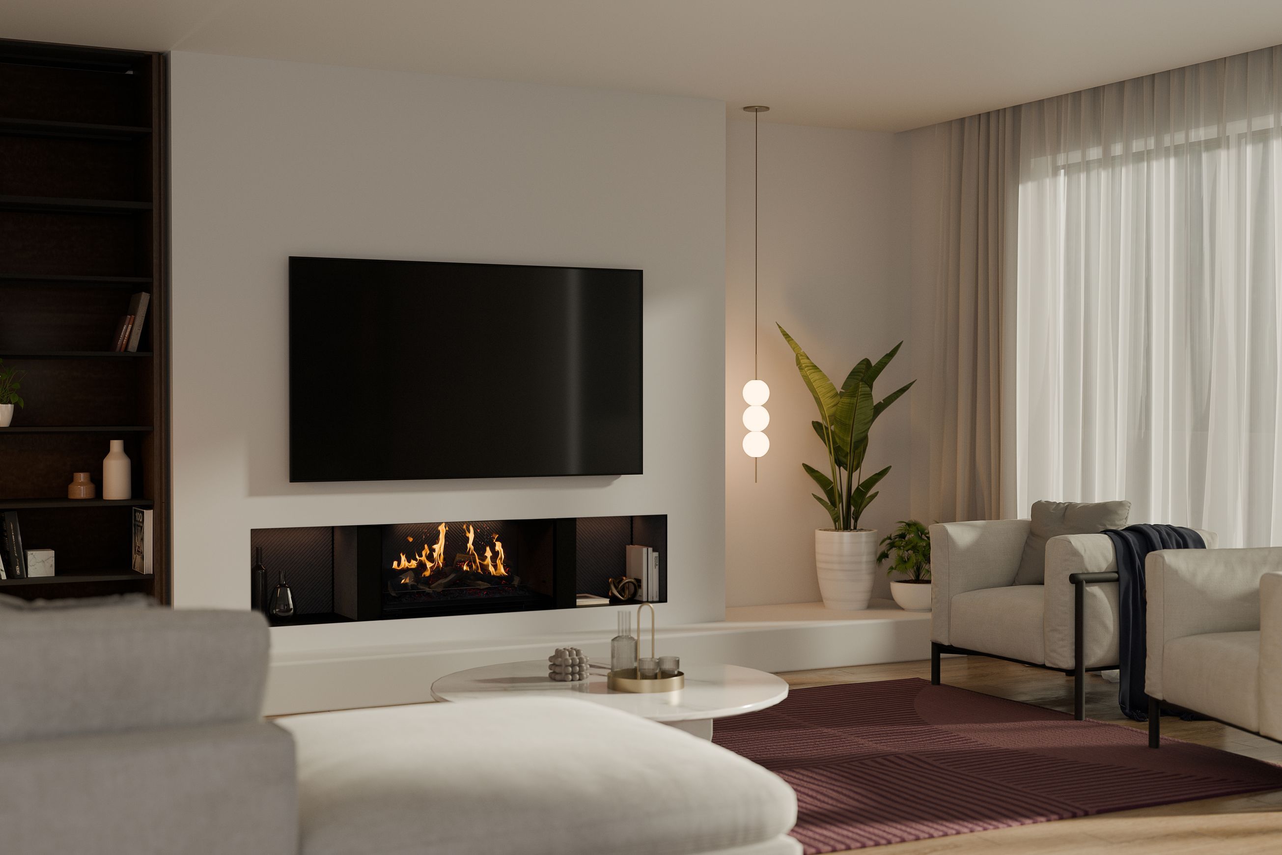Escea LE800 Holographic Electric Fireplace