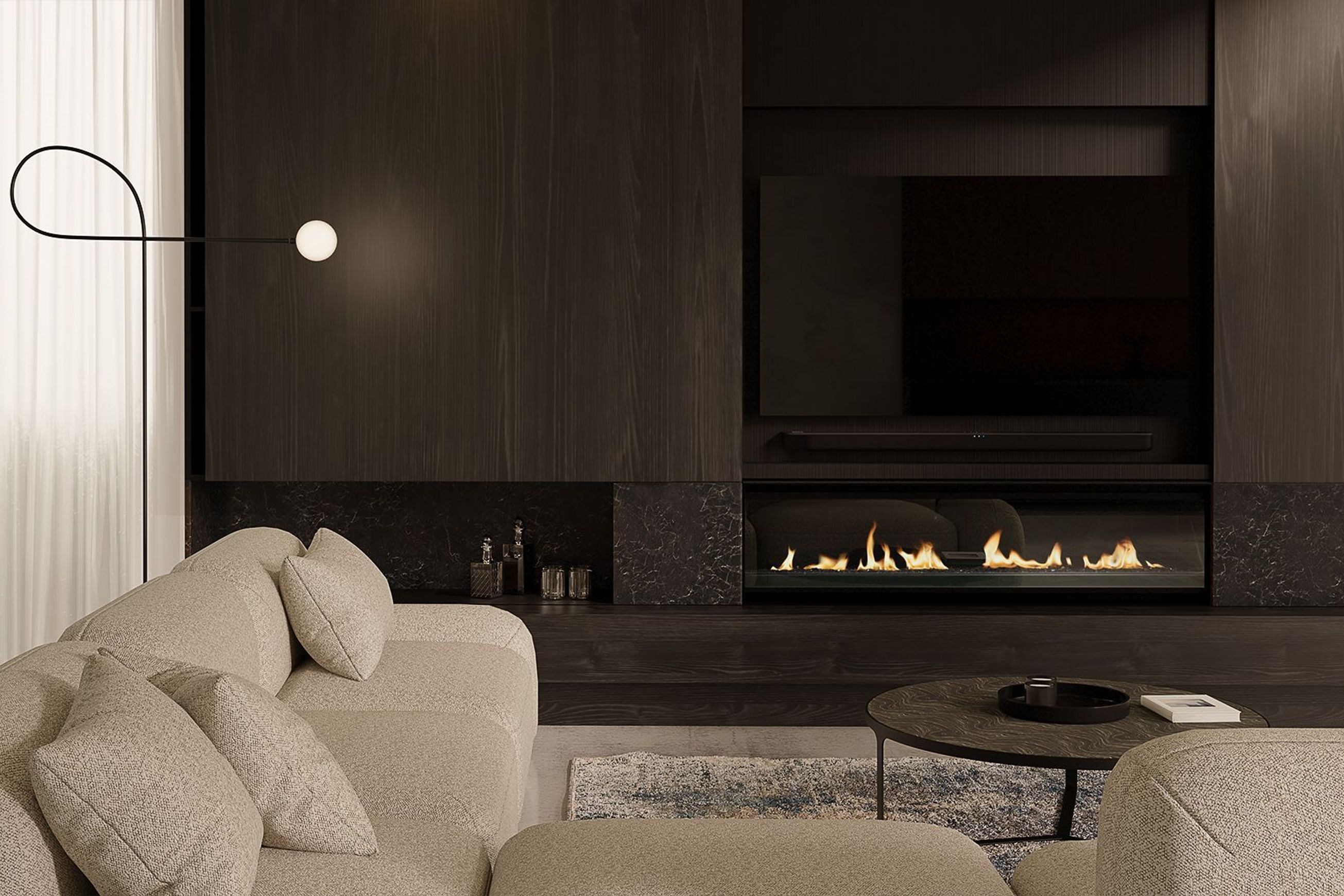 Escea LR1550 Inbuilt Electric Fireplace